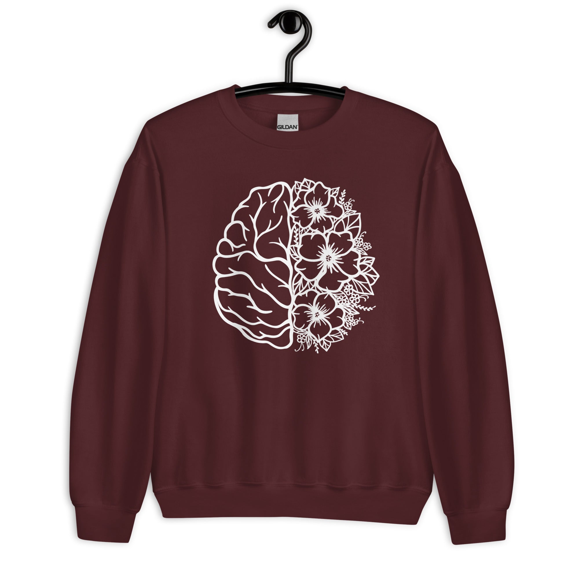 Sweatshirt: Floral Brain