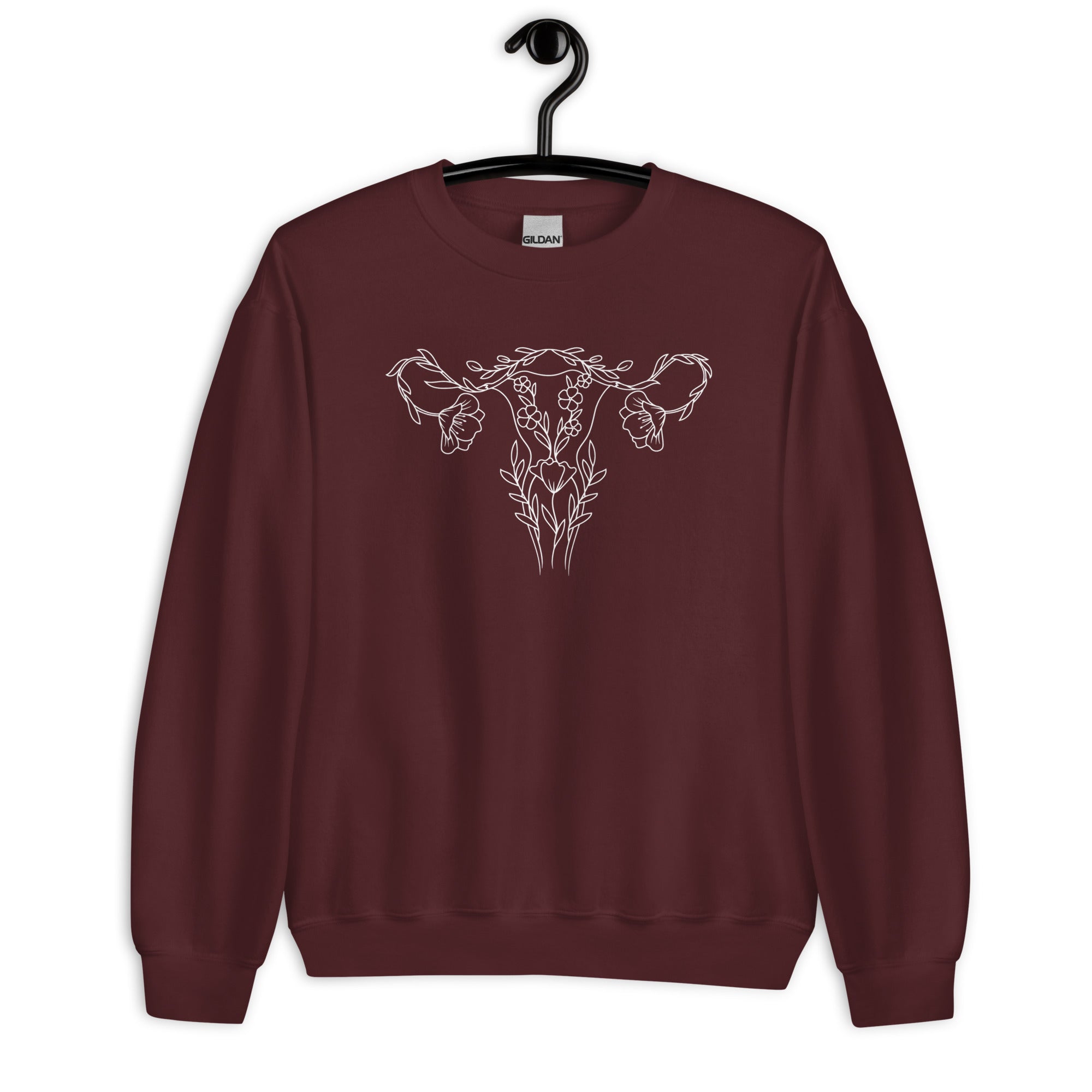 Sweatshirt: Floral Uterus