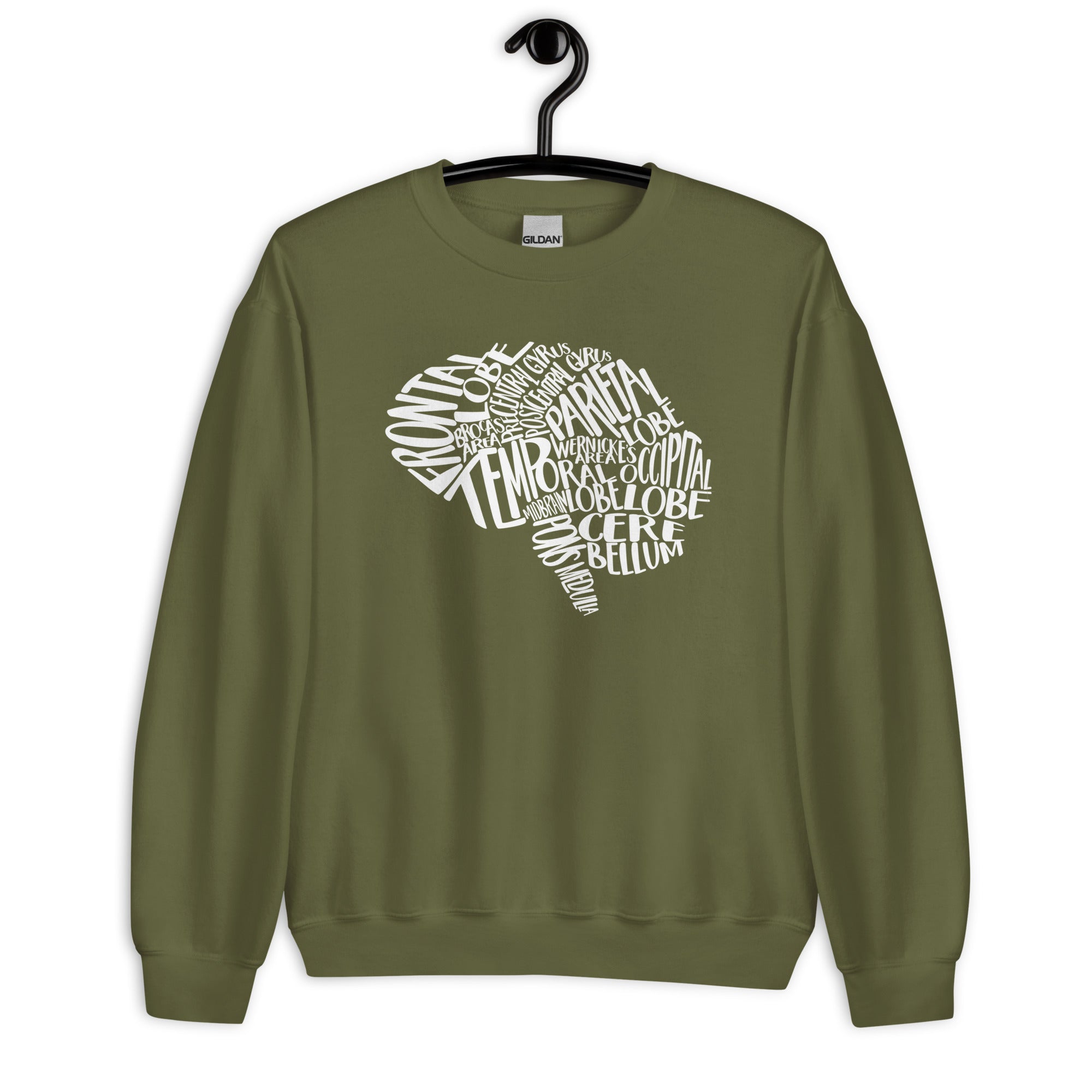 Sweatshirt: Typographical Brain