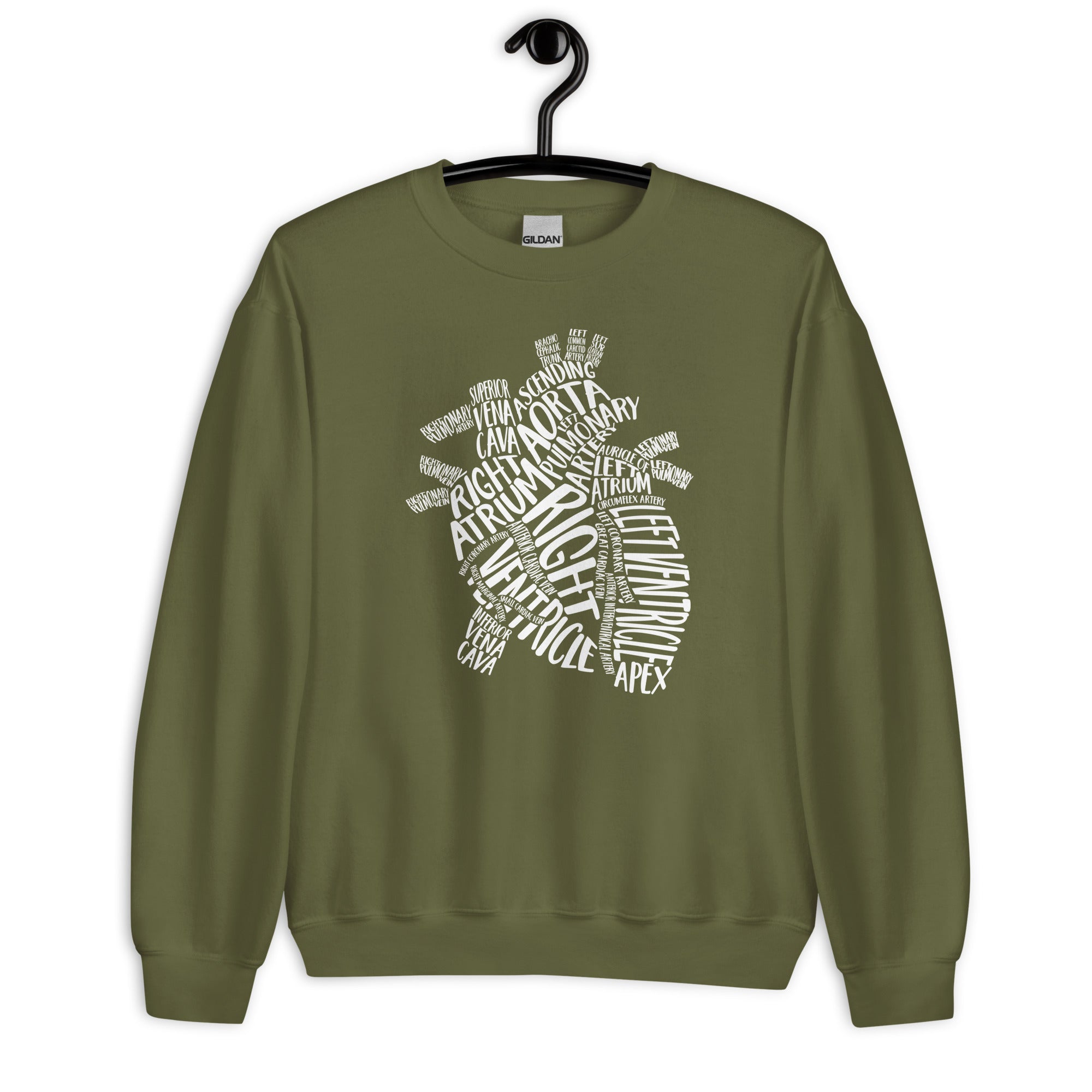 Sweatshirt: Typographical Heart