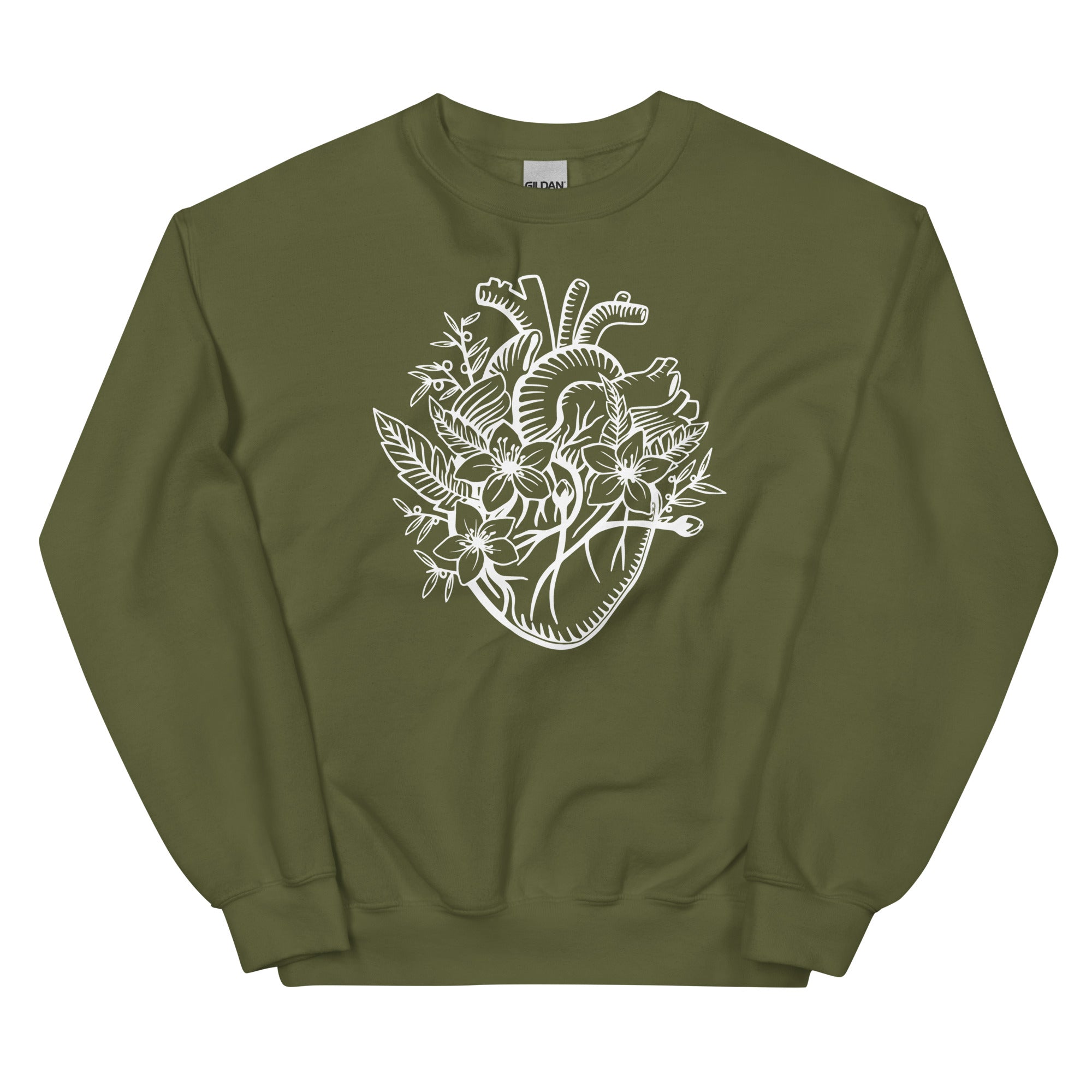 Sweatshirt: Floral Heart