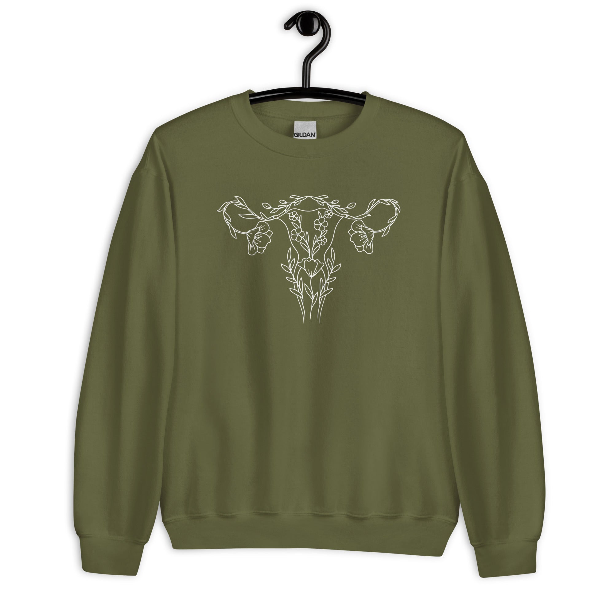 Sweatshirt: Floral Uterus