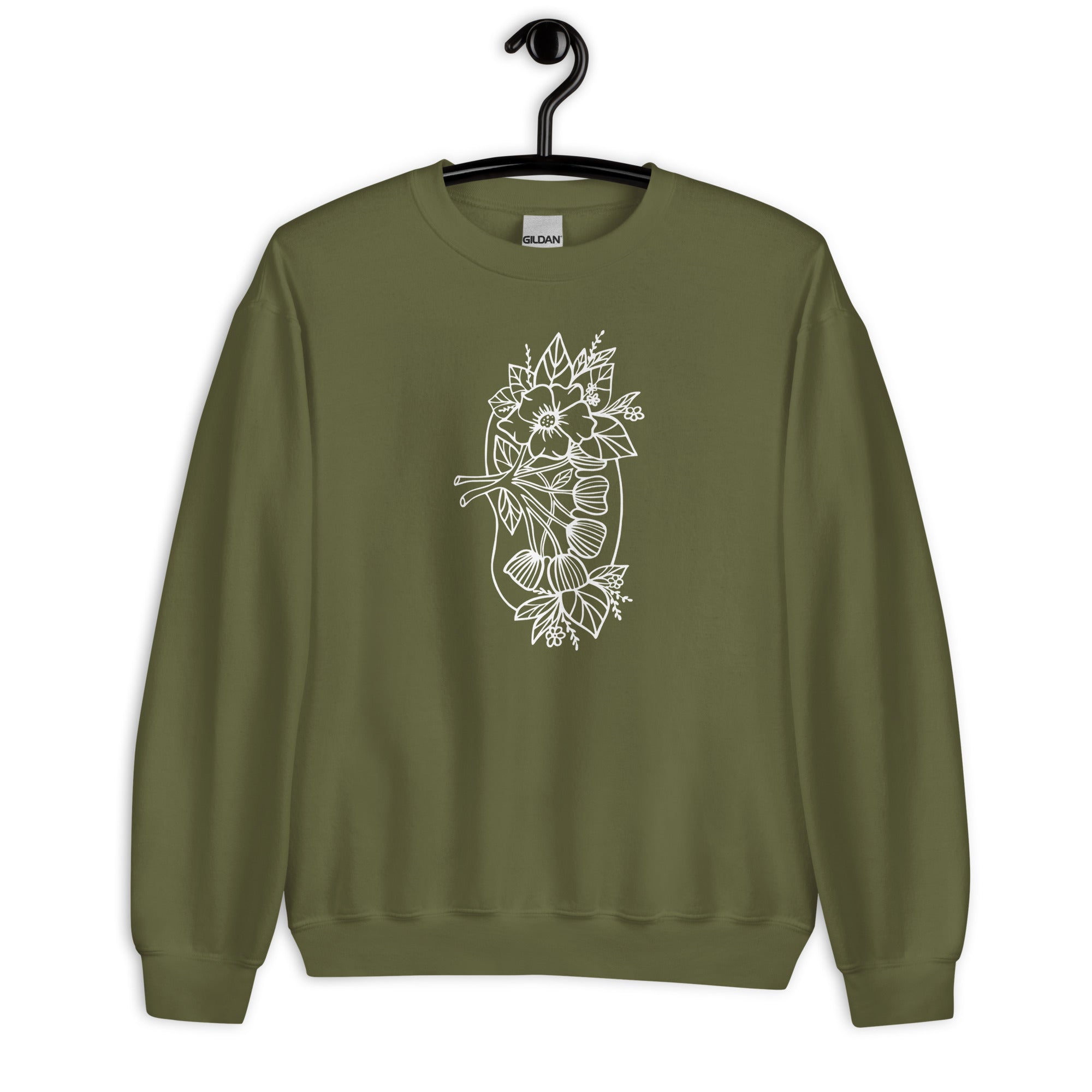 Sweatshirt: Floral Kidney