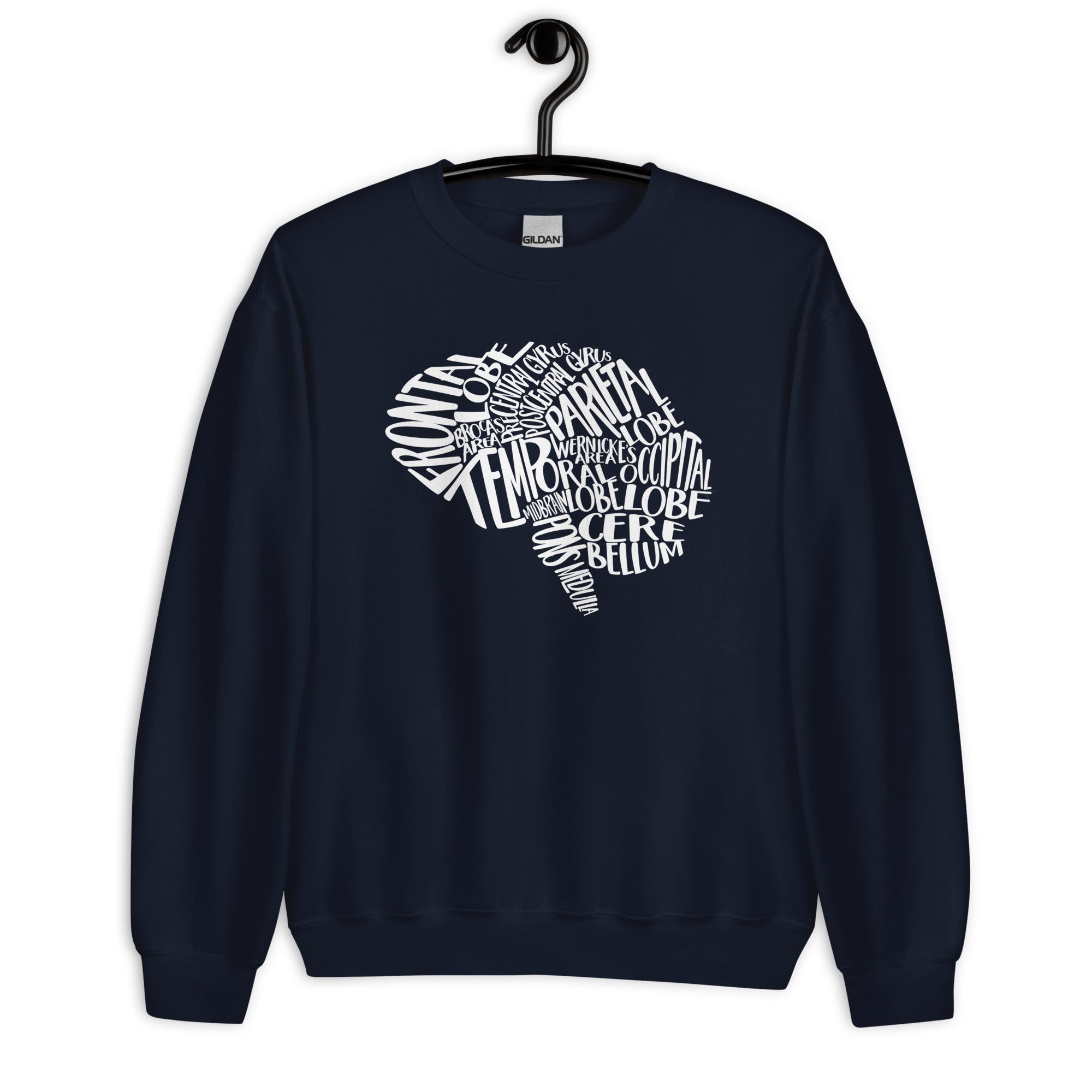 Sweatshirt: Typographical Brain