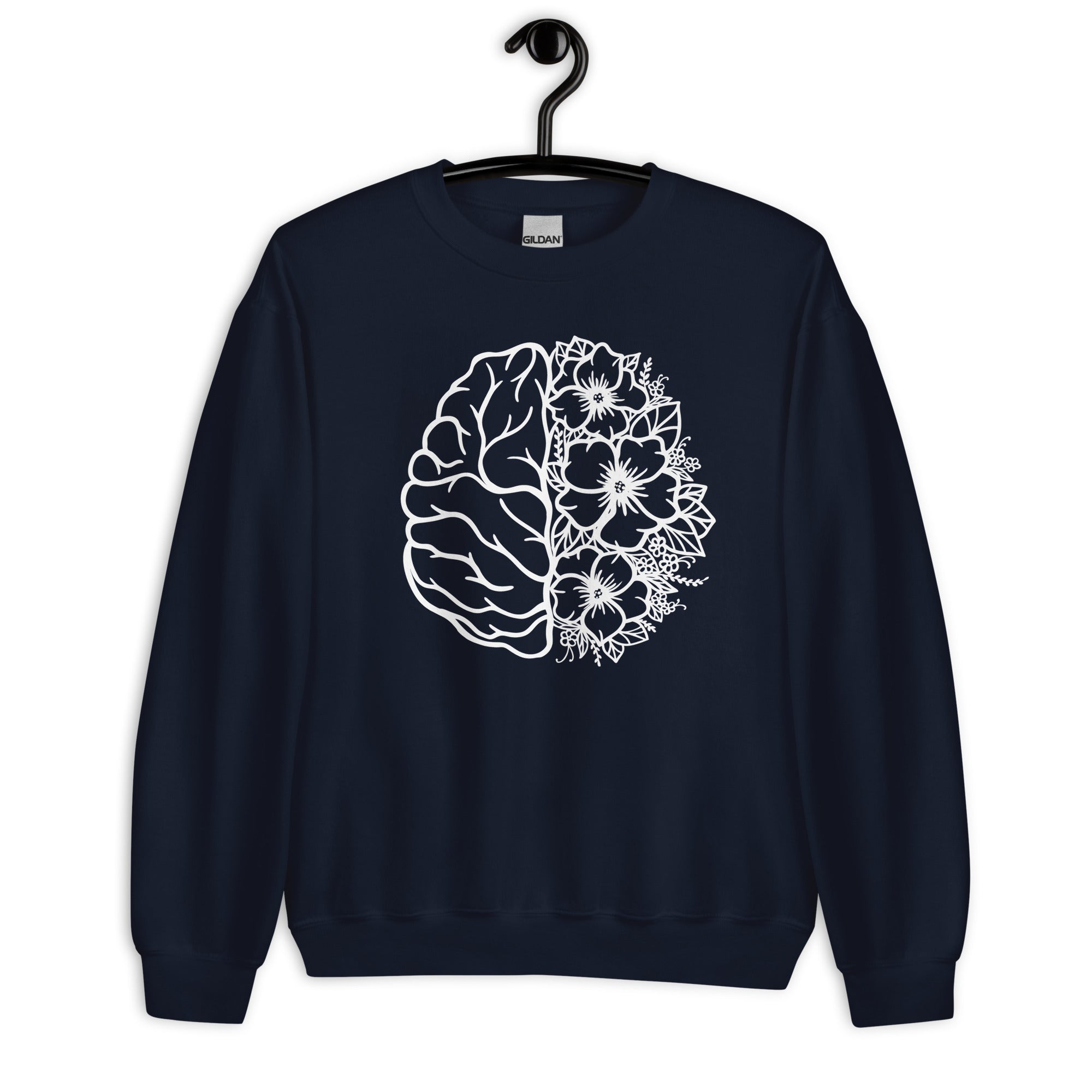 Sweatshirt: Floral Brain