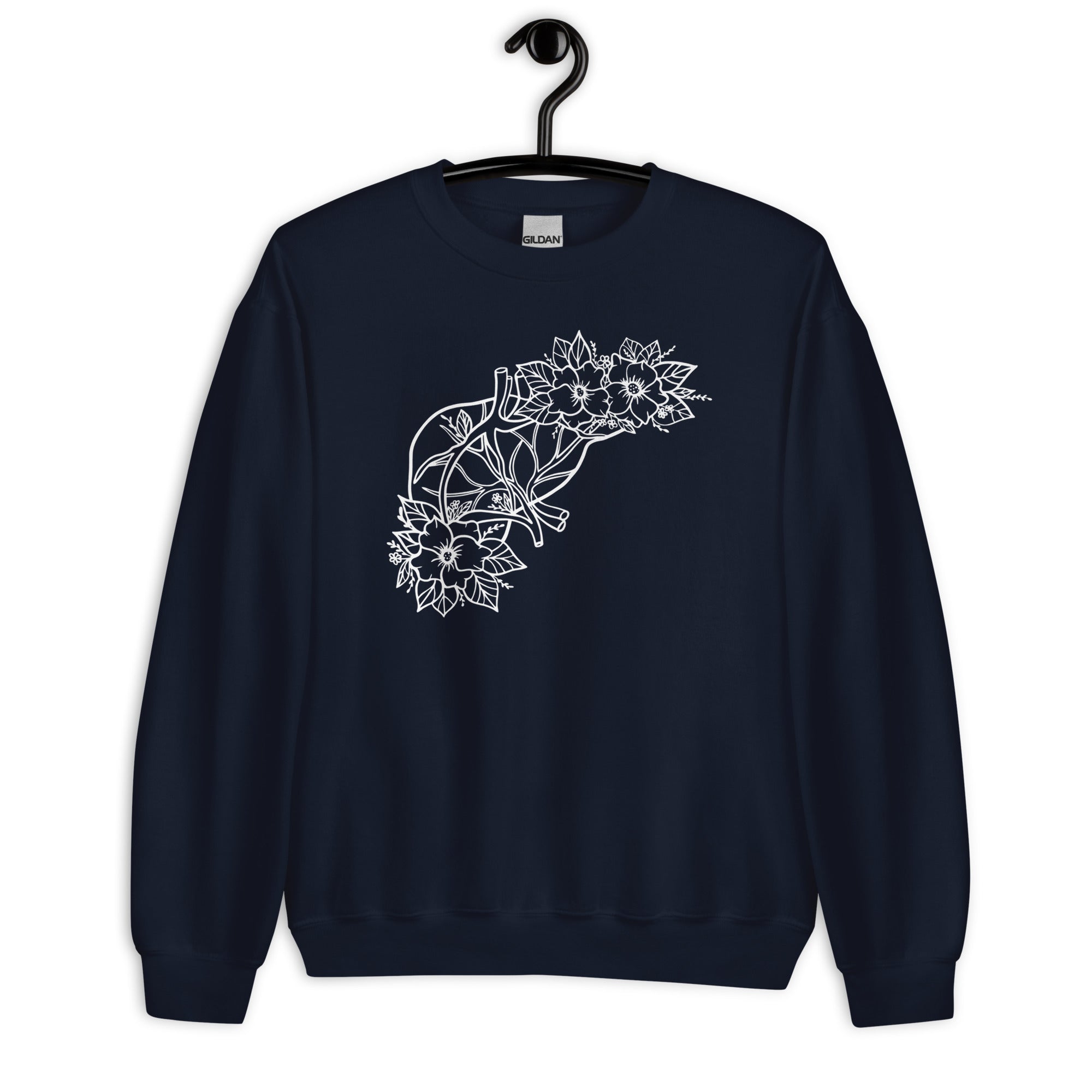 Sweatshirt: Floral Liver