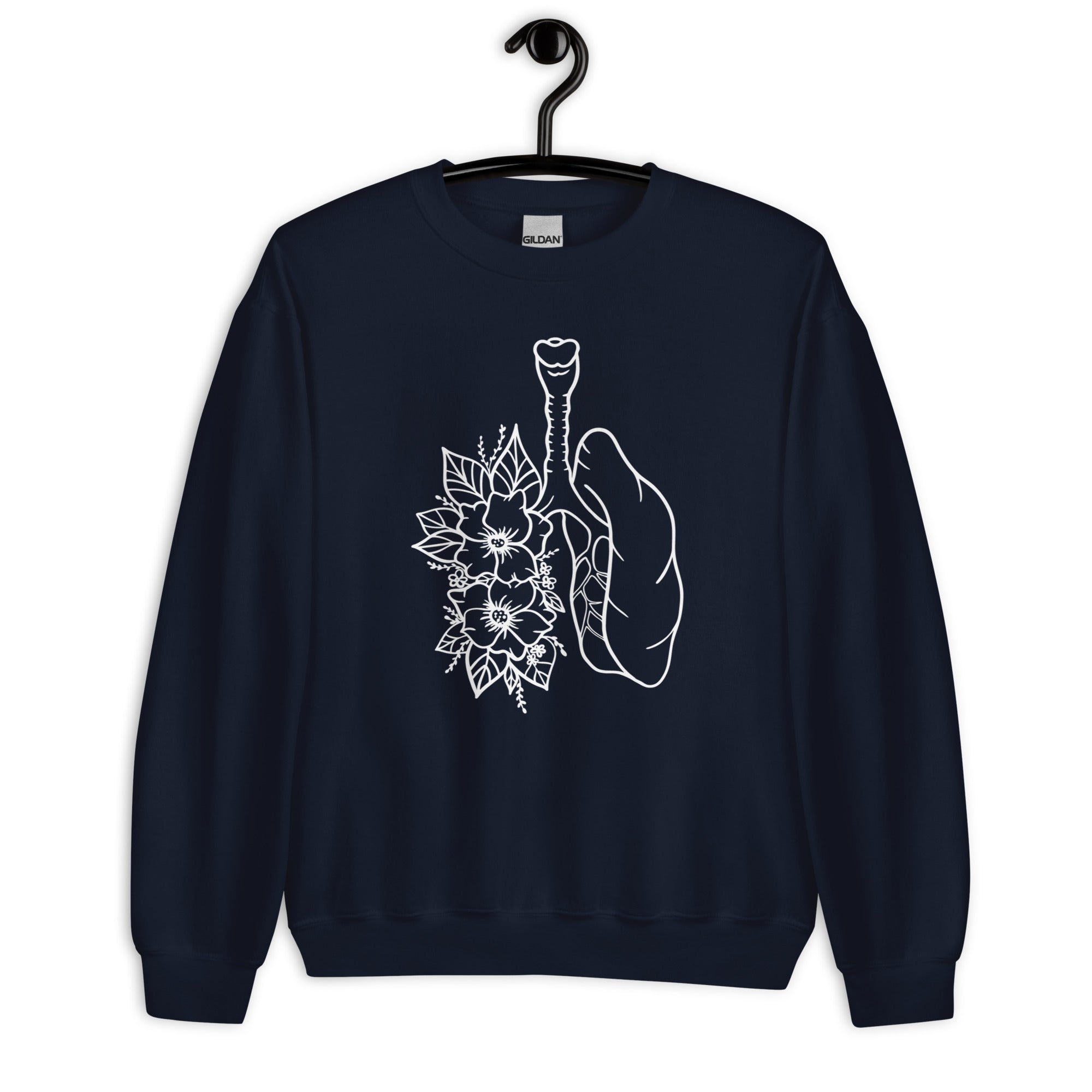 Sweatshirt: Floral Lungs