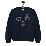 Sweatshirt: Middle Finger Uterus
