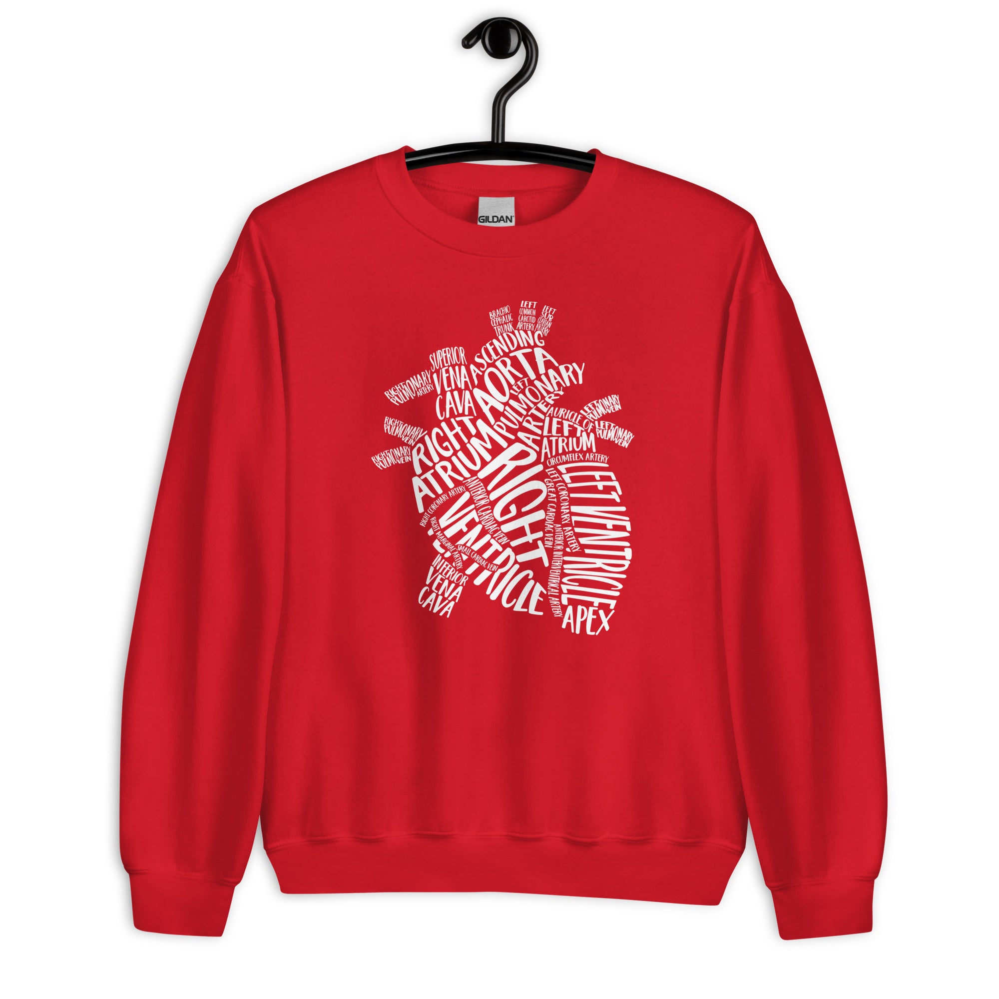 Sweatshirt: Typographical Heart