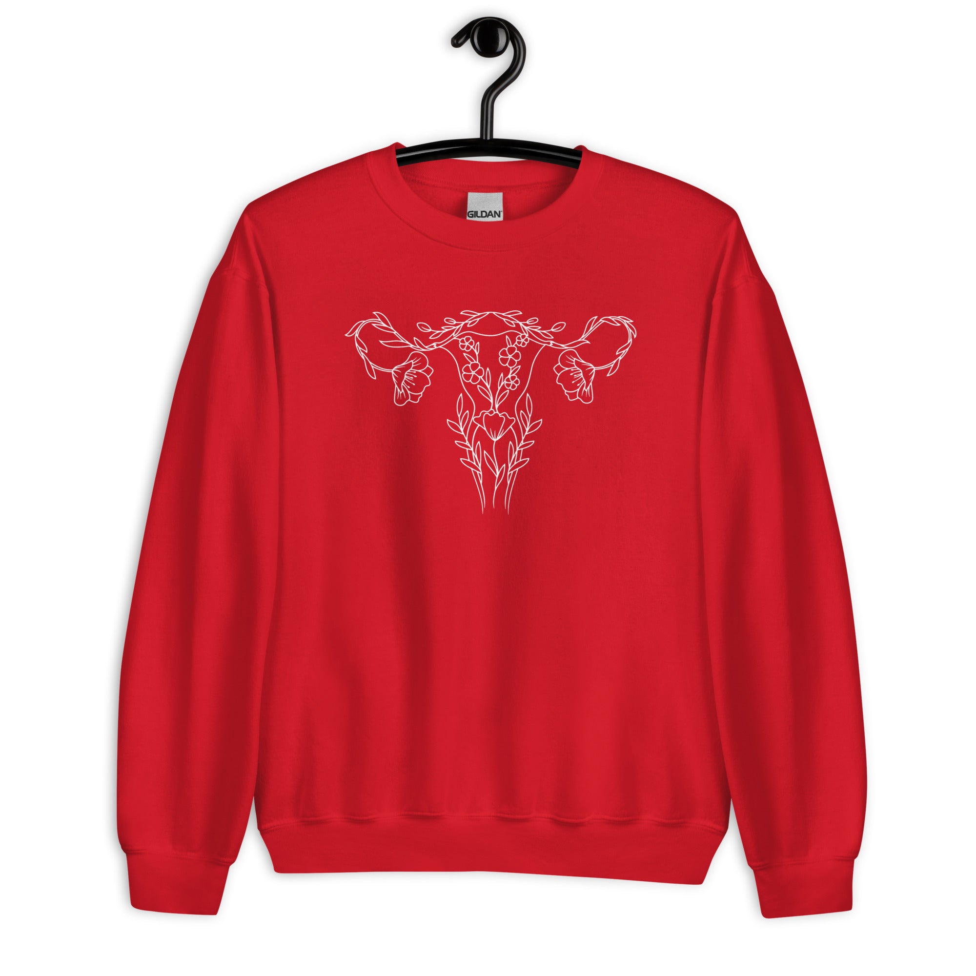 Sweatshirt: Floral Uterus