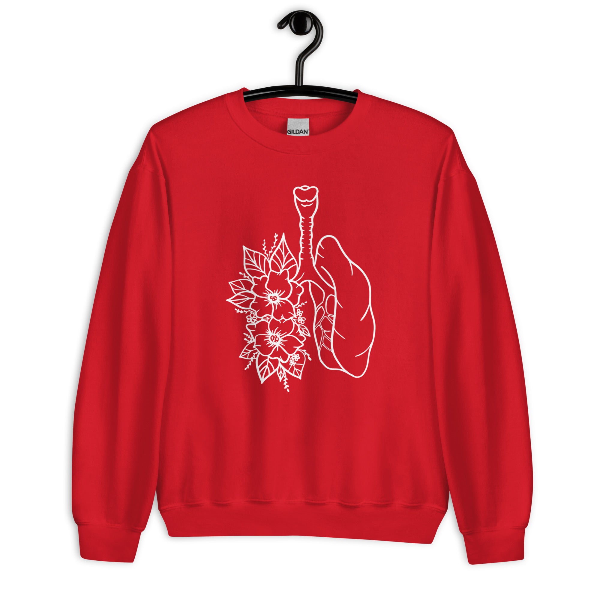 Sweatshirt: Floral Lungs