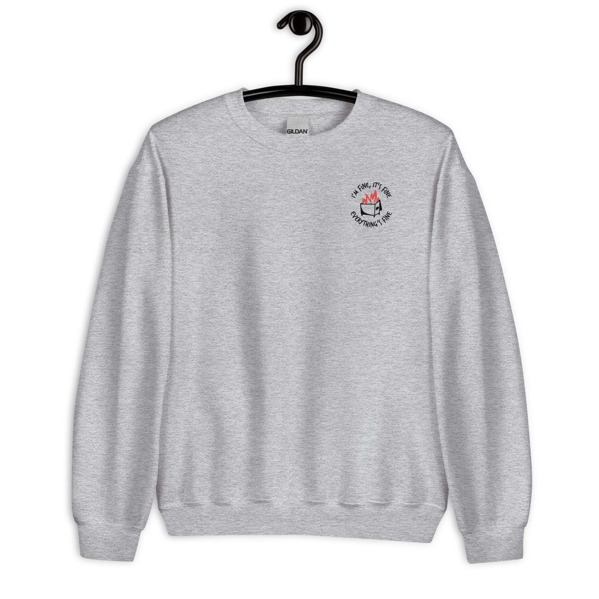 Sweatshirt: Dumpster Fire - Small Version