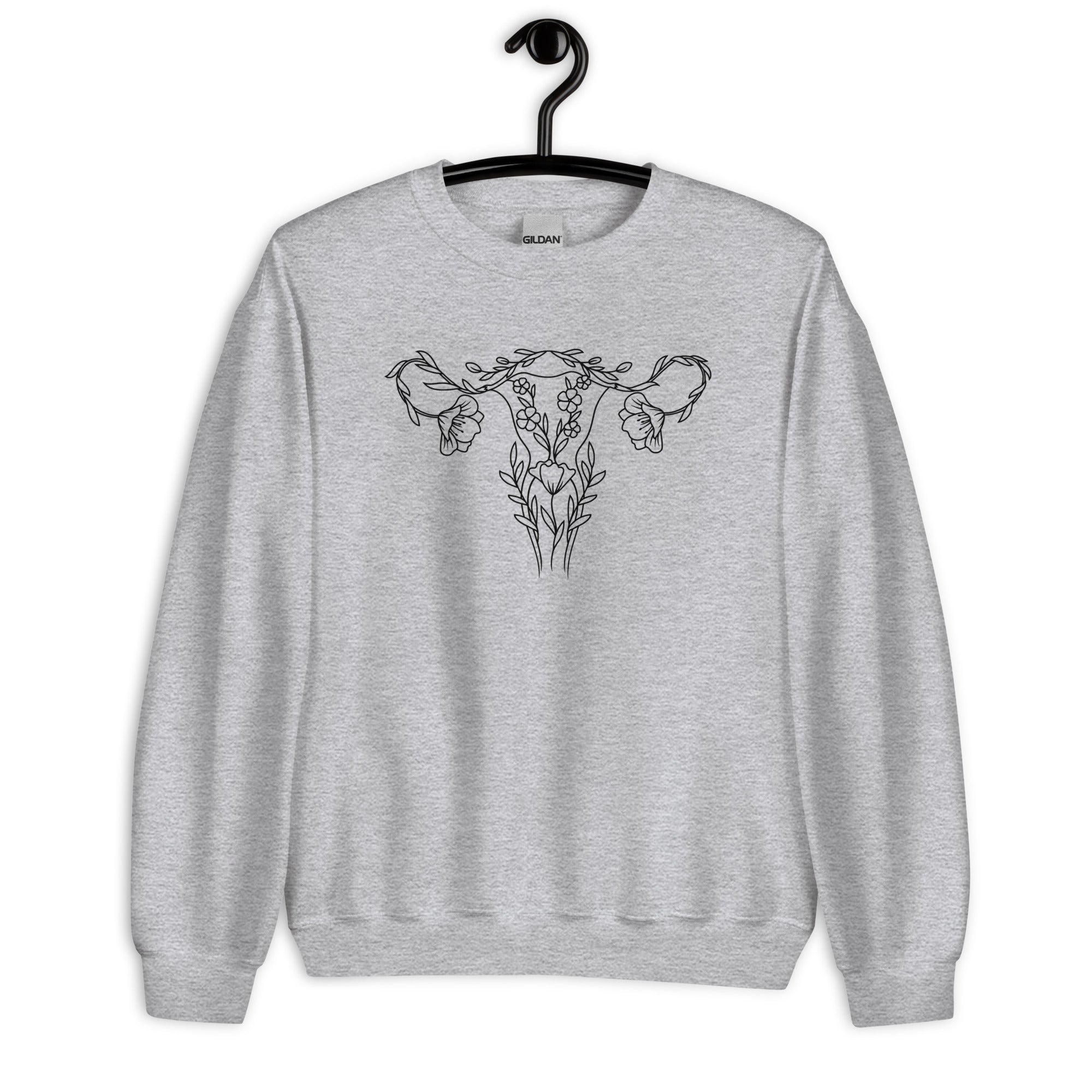 Sweatshirt: Floral Uterus