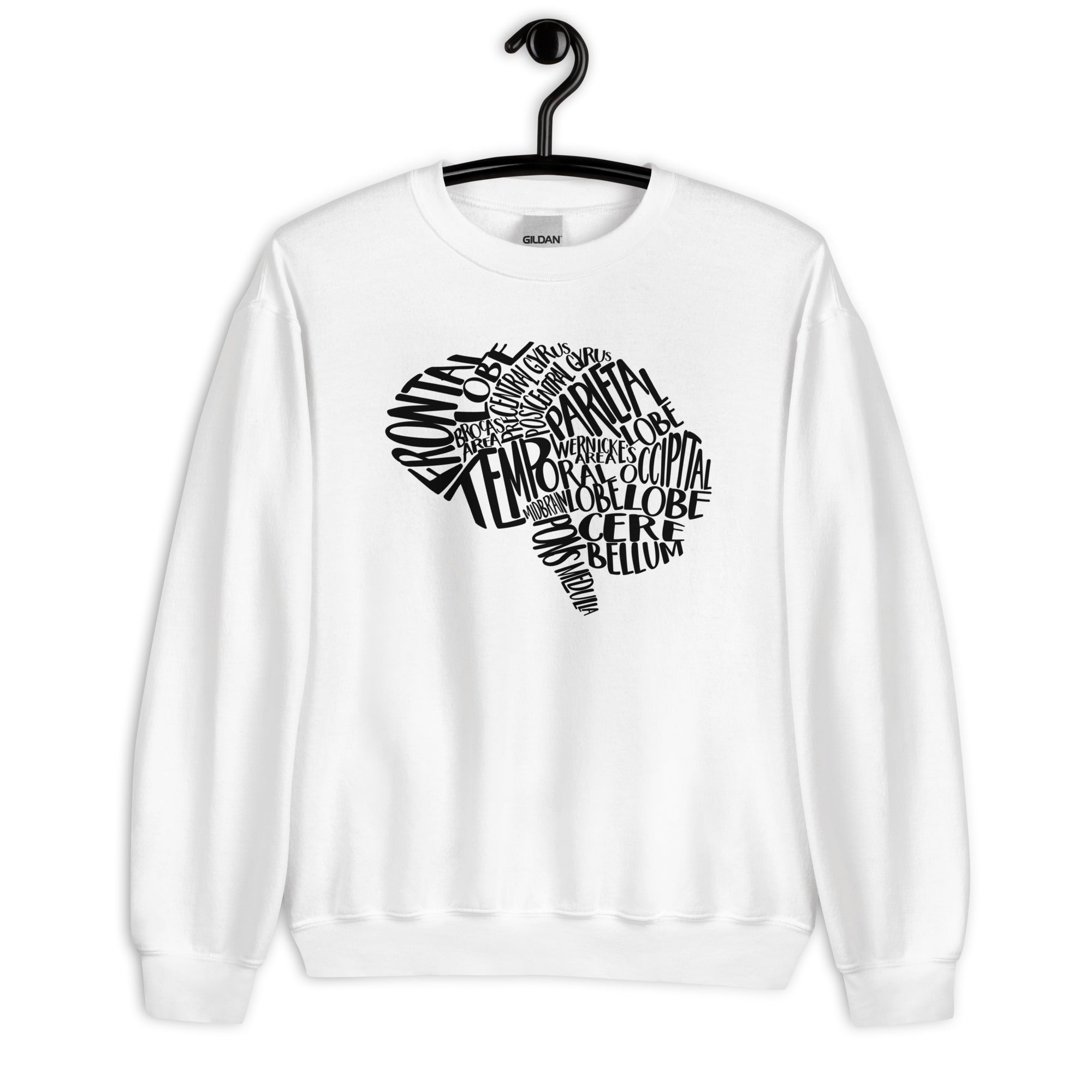 Sweatshirt: Typographical Brain