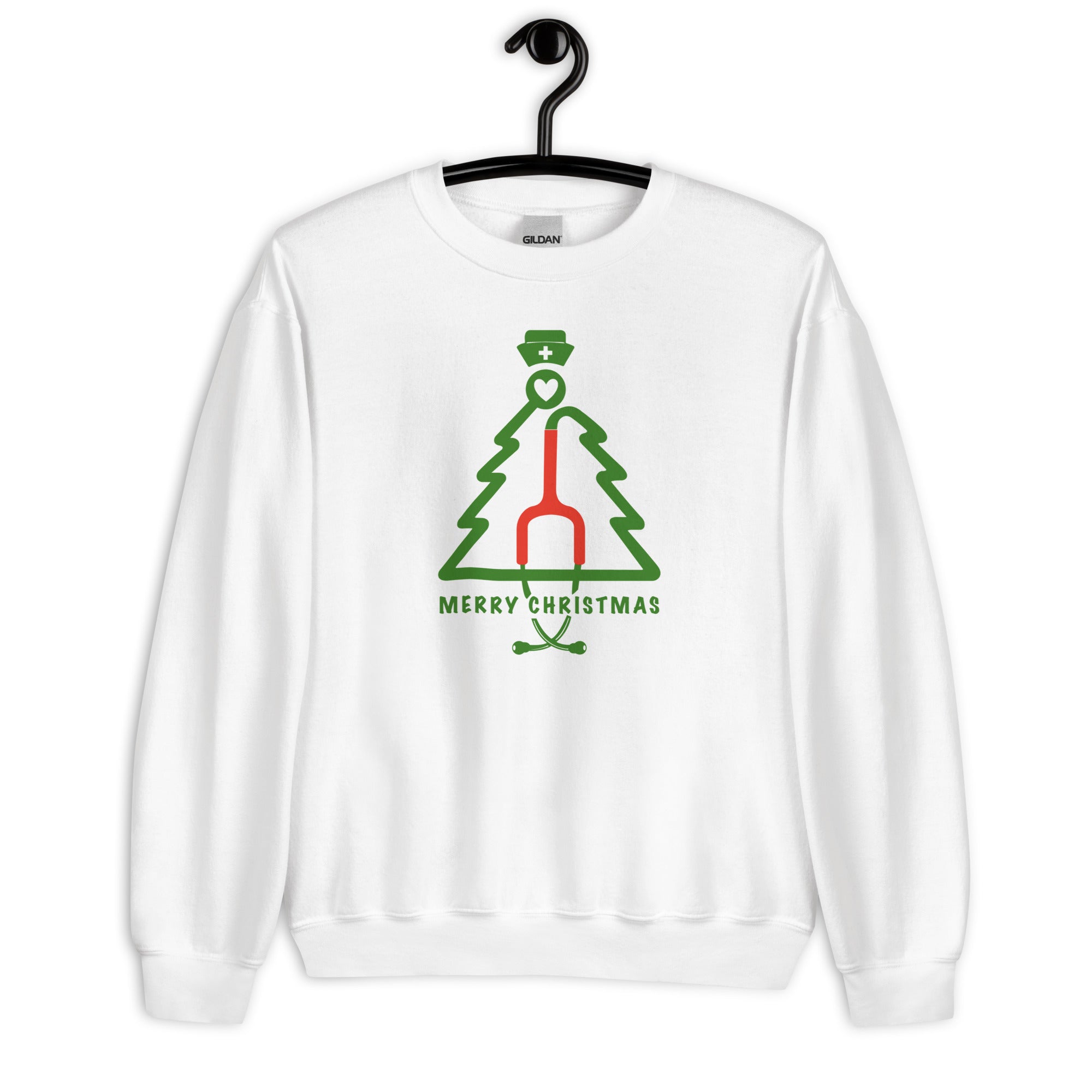 Sweatshirt: Stethoscope Christmas Tree