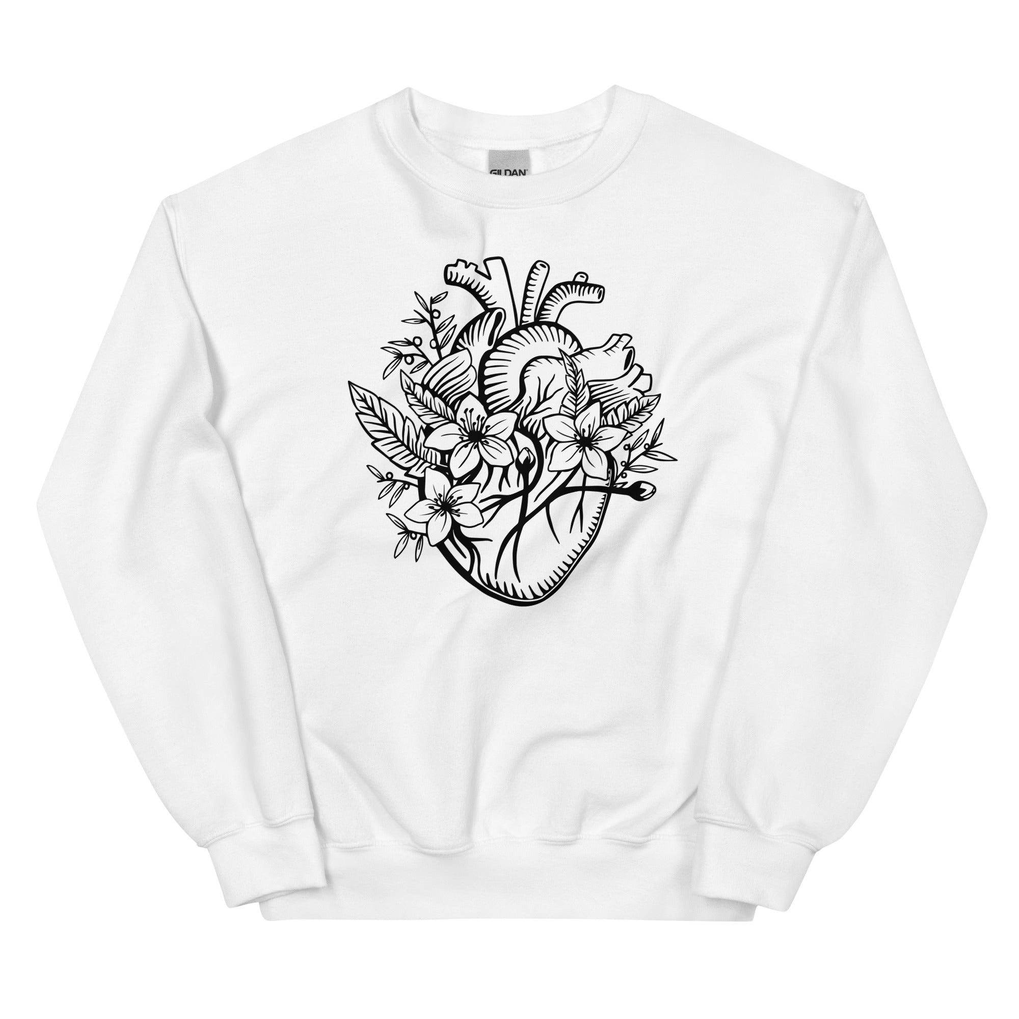 Sweatshirt: Floral Heart