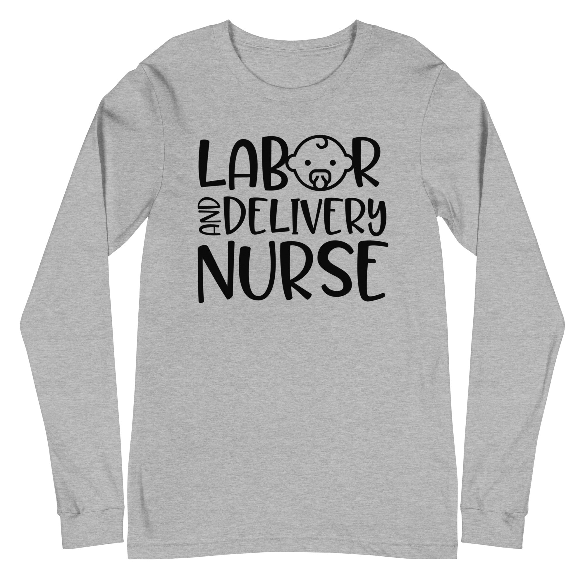 Labor & Delivery Nurse (With Baby) - Long Sleeve