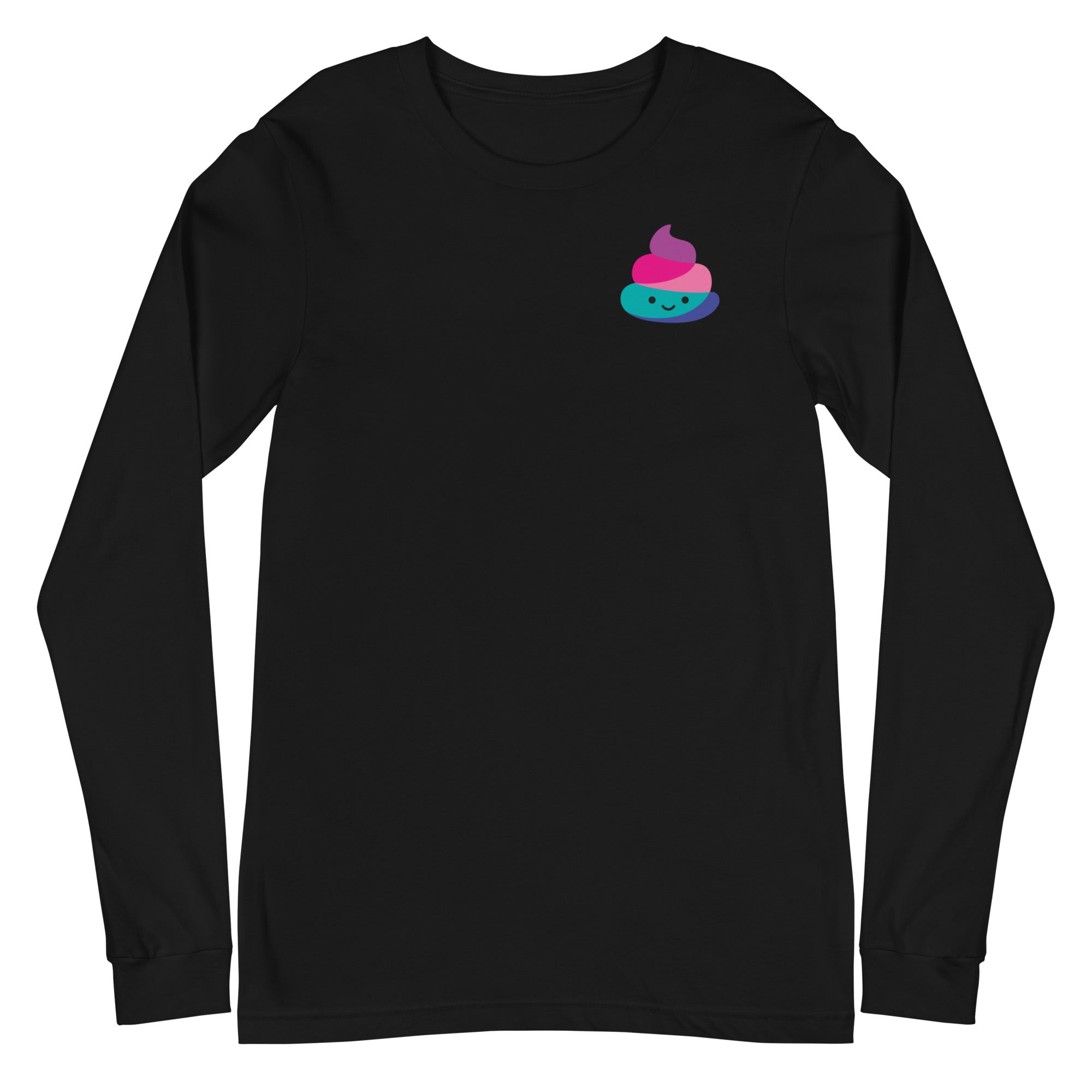 Rainbow Poo Long Sleeve - Left Chest