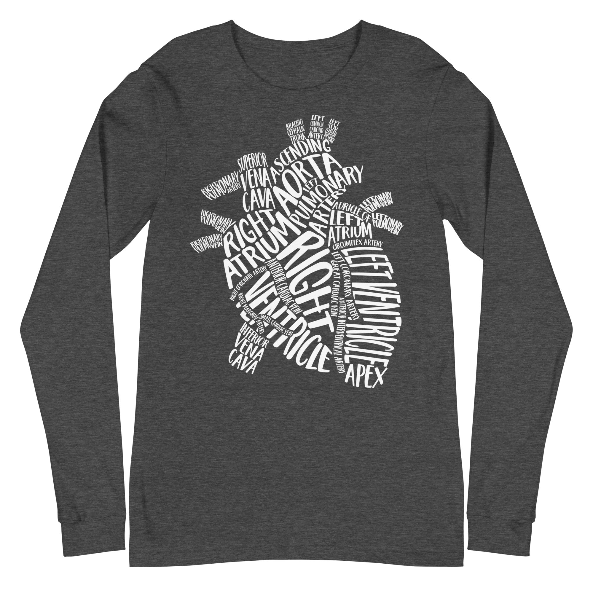 Typographical Heart - Long Sleeve