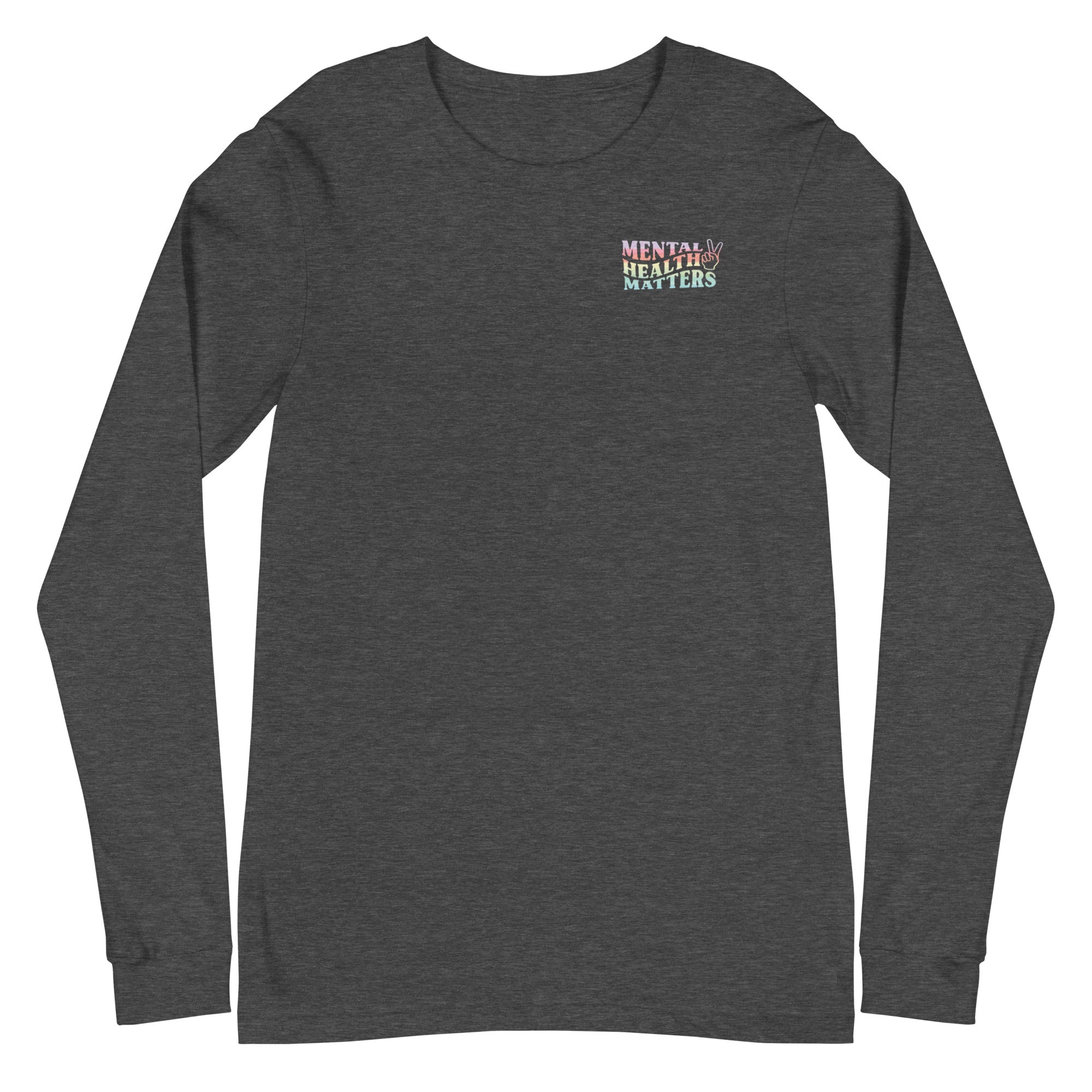 Mental Health Matters Watercolor - Left Chest - Long Sleeve