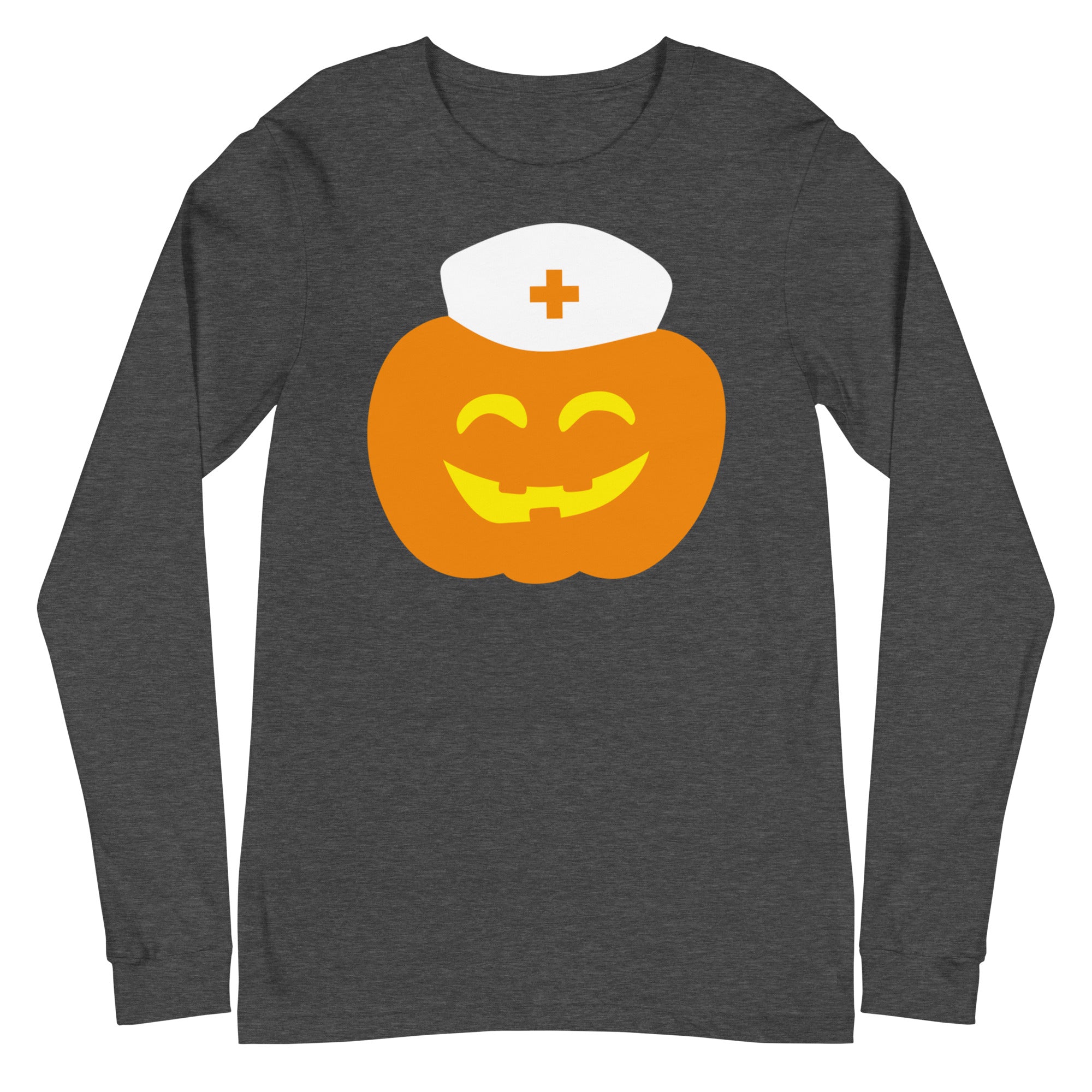 Smiling Nurse Jackolantern - Long Sleeve