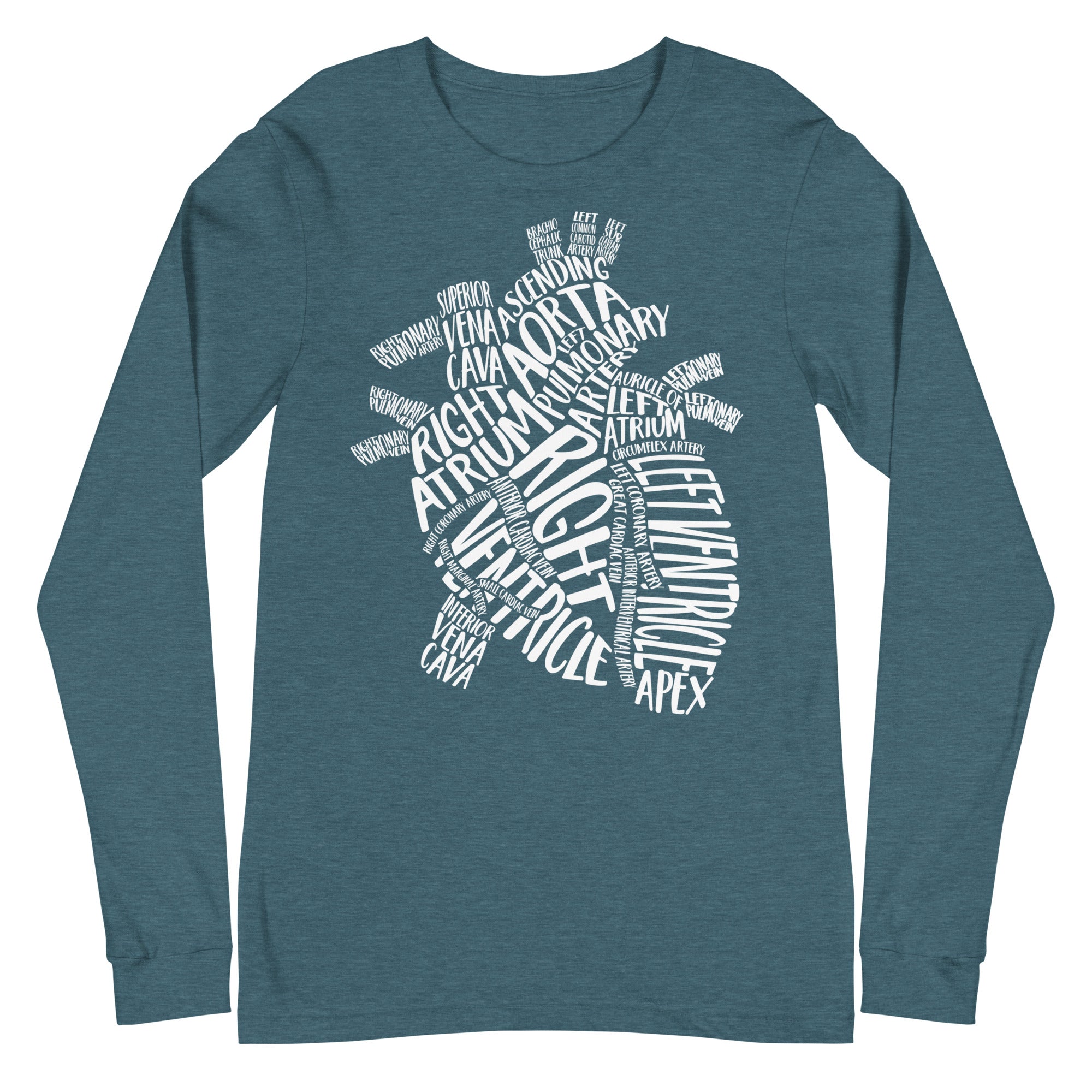 Typographical Heart - Long Sleeve