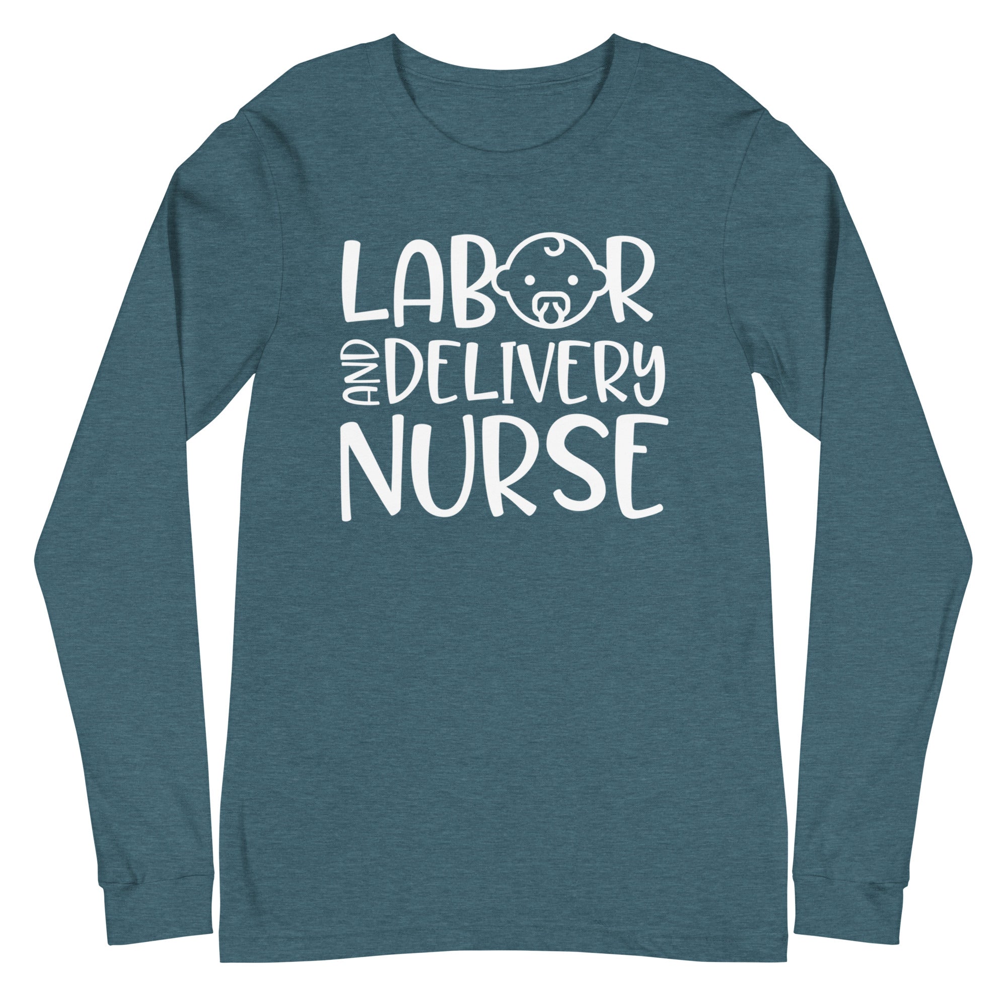 Labor & Delivery Nurse (With Baby) - Long Sleeve