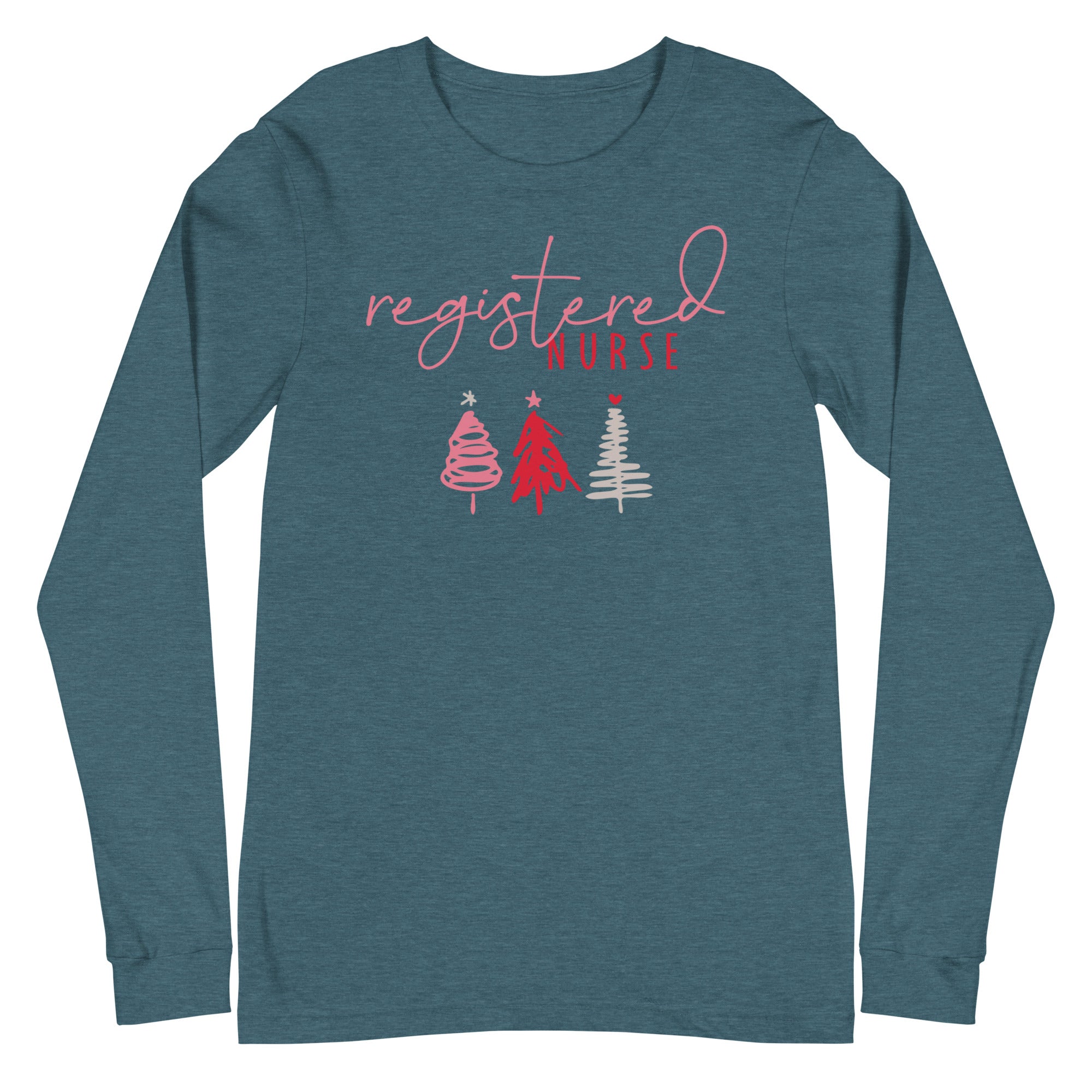 Registered Nurse Holiday Trees - Long Sleeve