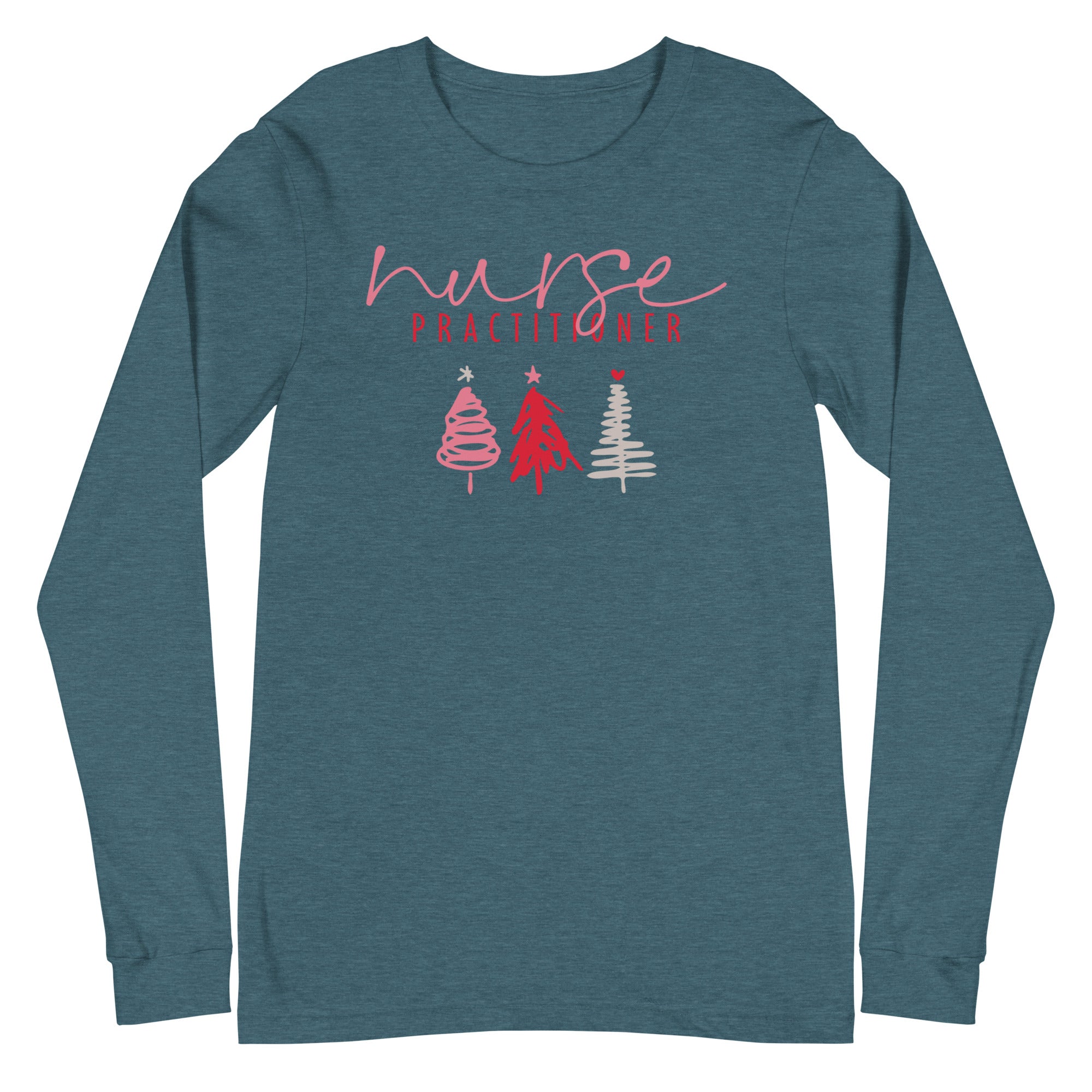 Nurse Practitioner Holiday Trees - Long Sleeve
