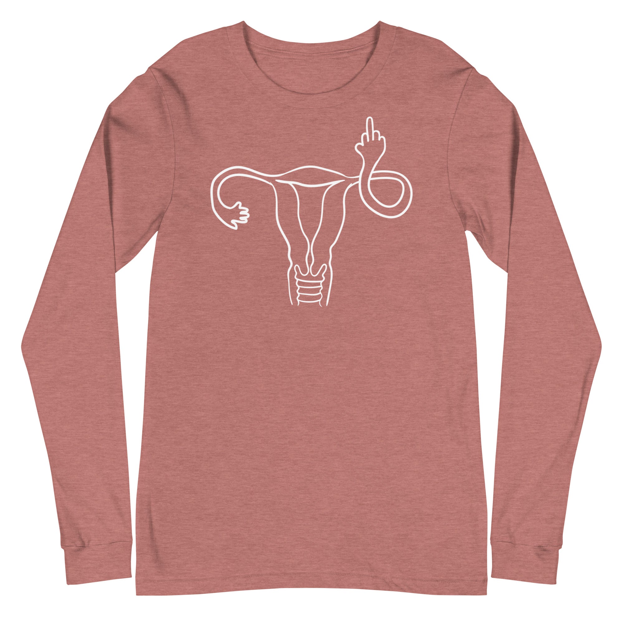 Middle Finger Uterus - Long Sleeve