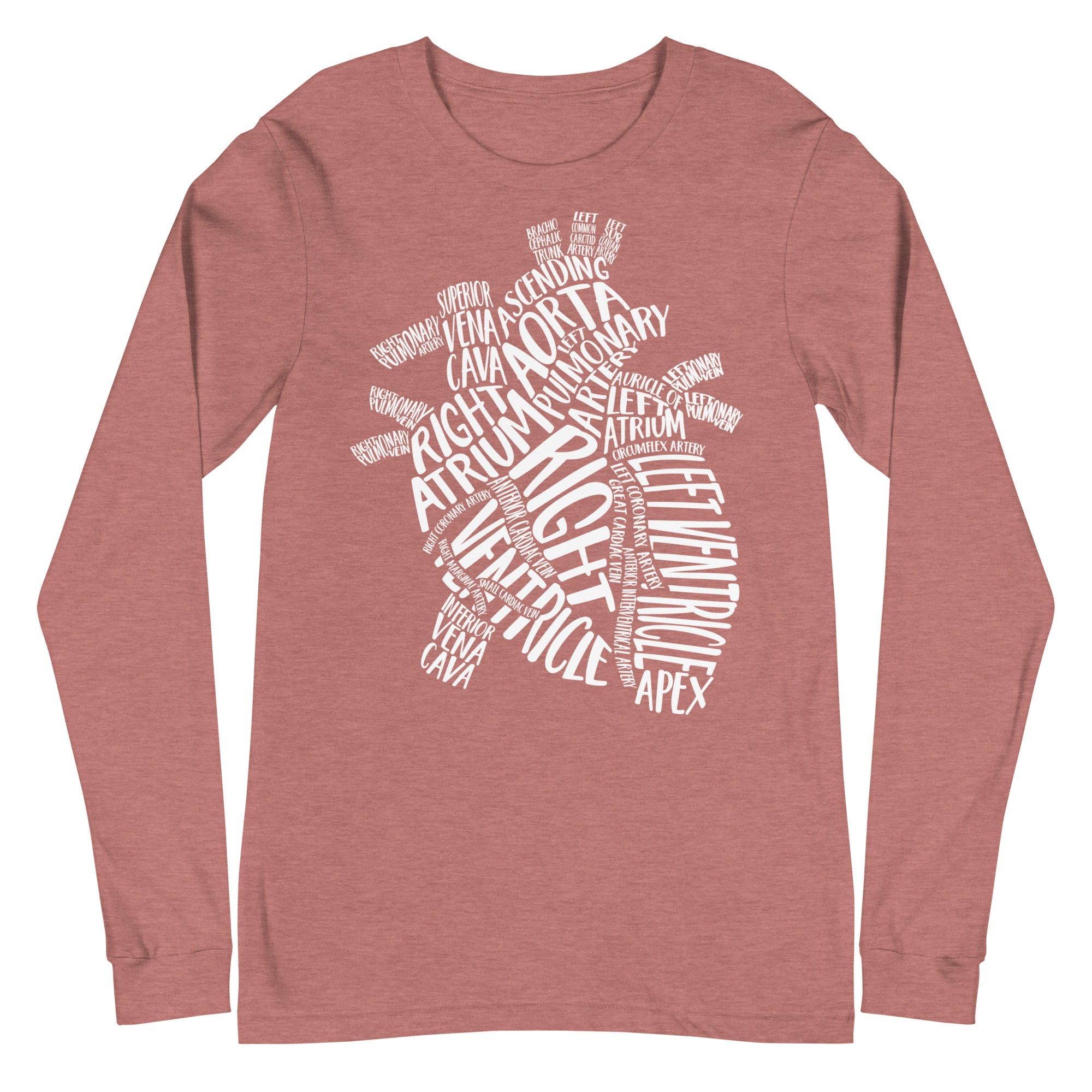 Typographical Heart - Long Sleeve
