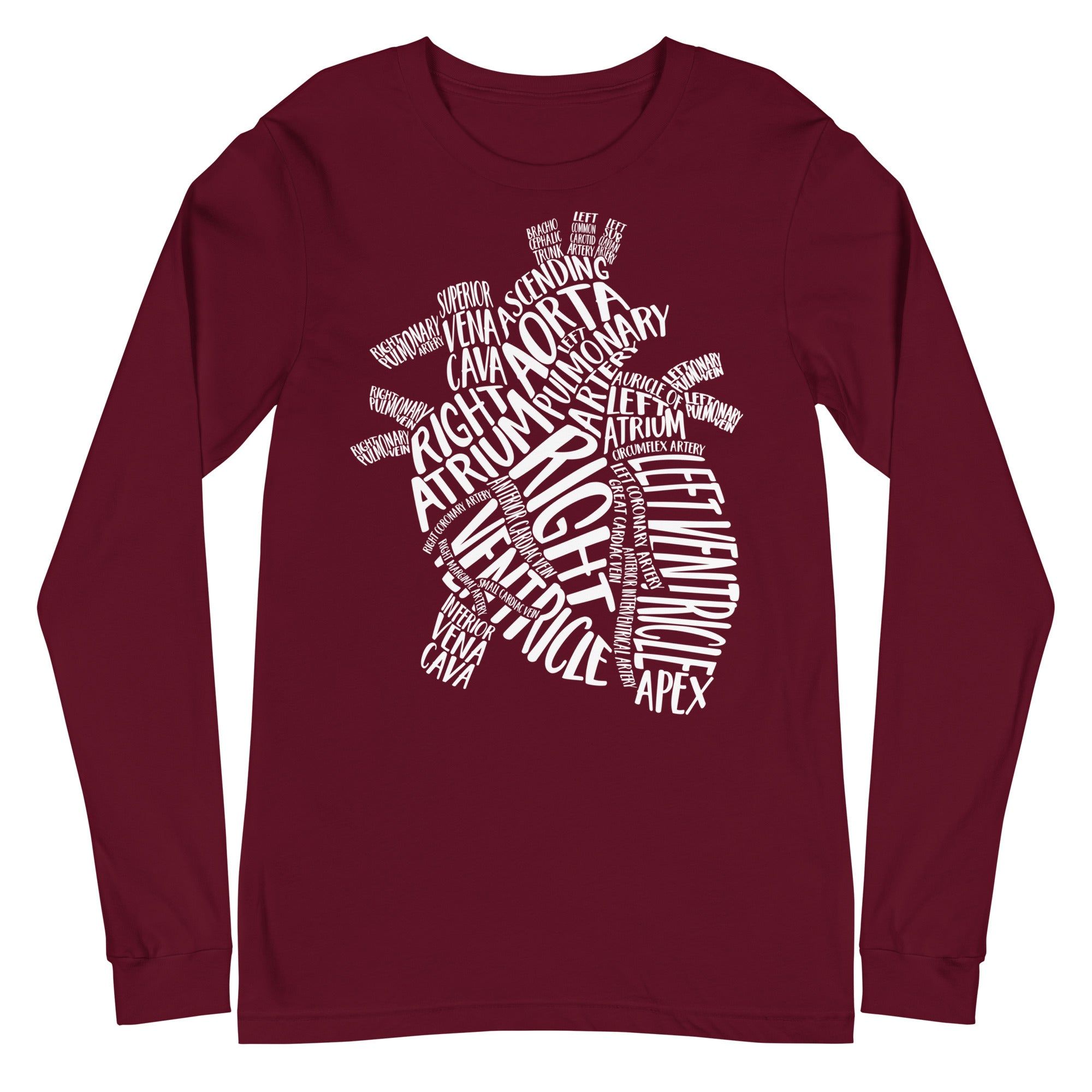 Typographical Heart - Long Sleeve