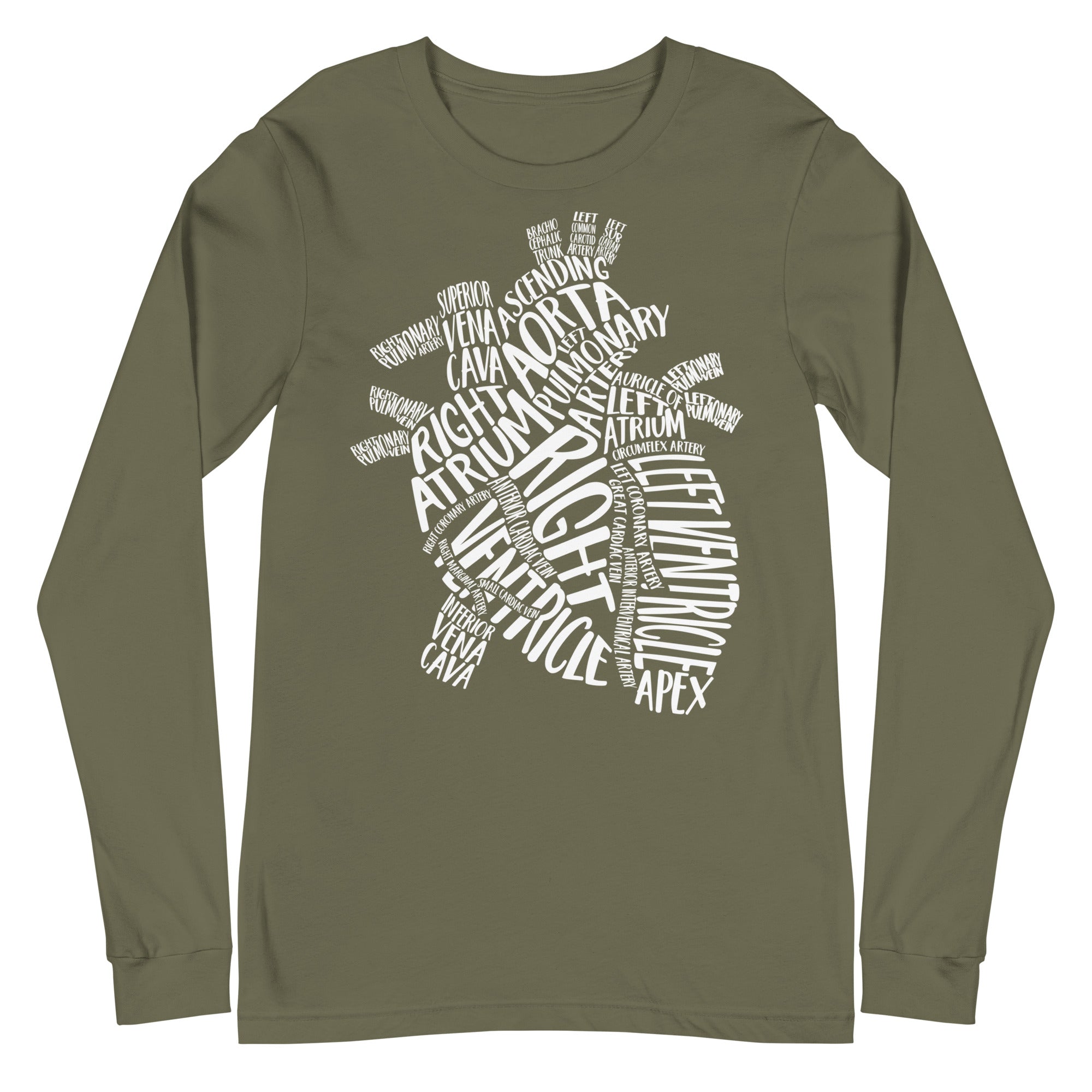 Typographical Heart - Long Sleeve