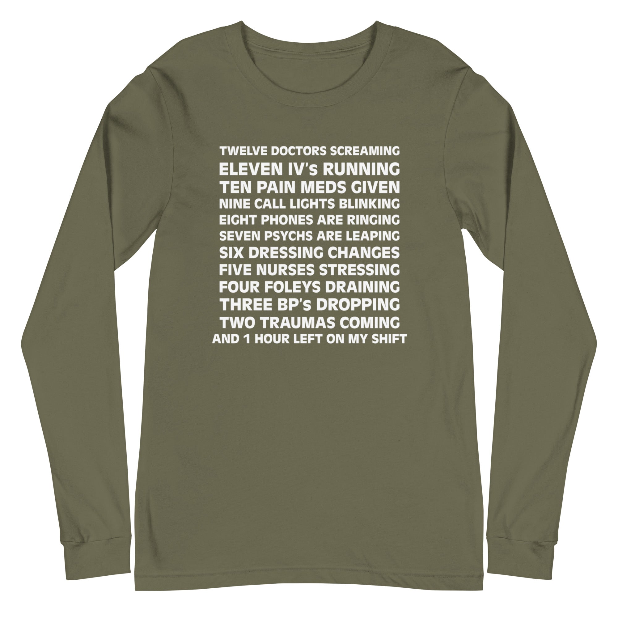 12 Days of Nurse Christmas - Long Sleeve