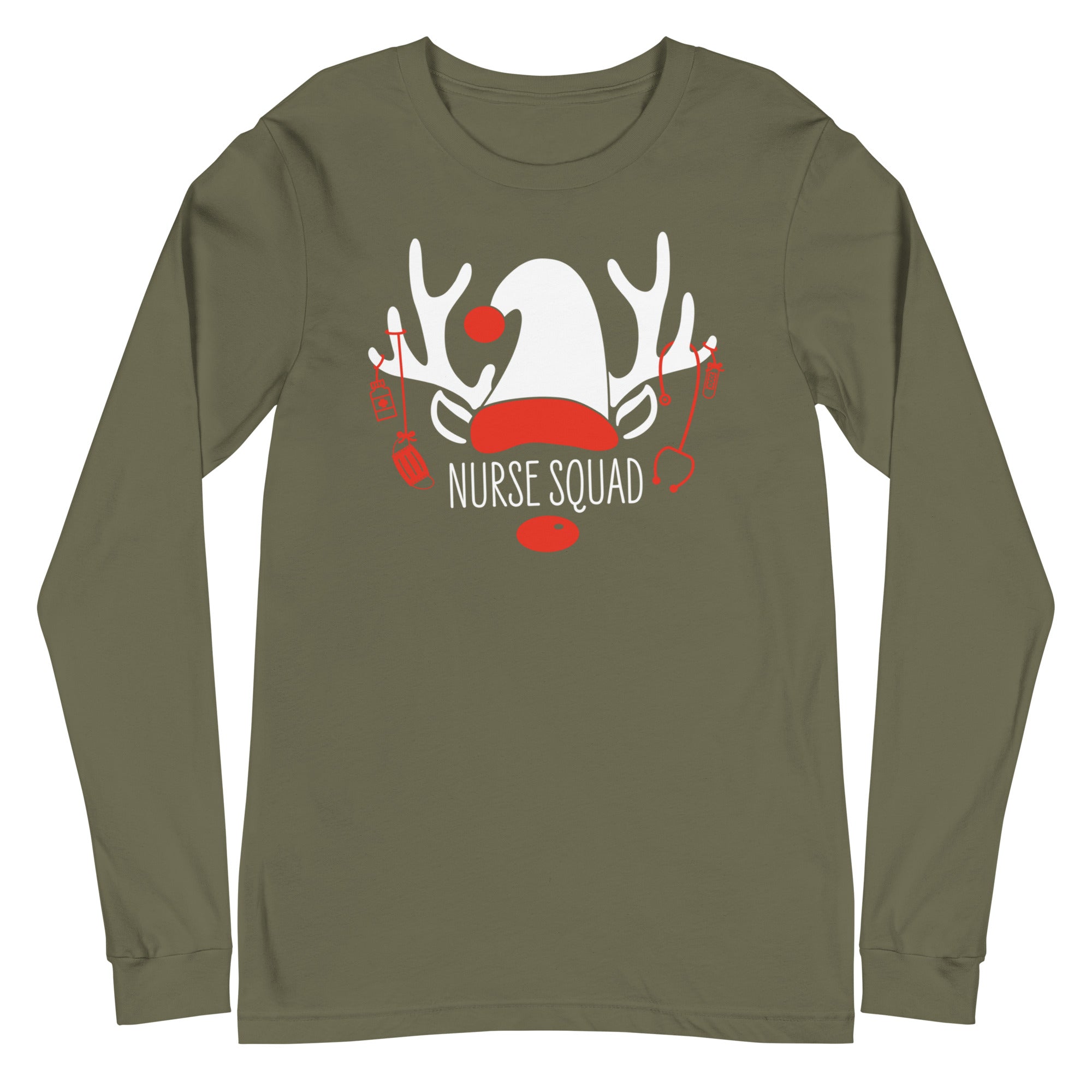 Holiday Nurse Squad Reindeer - Long Sleeve