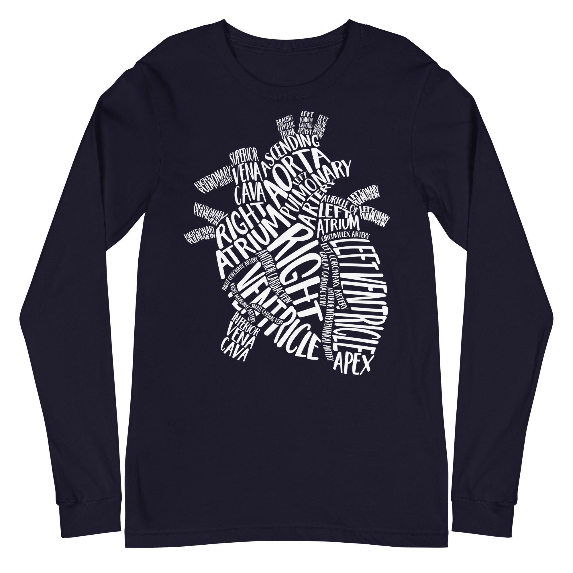 Typographical Heart - Long Sleeve