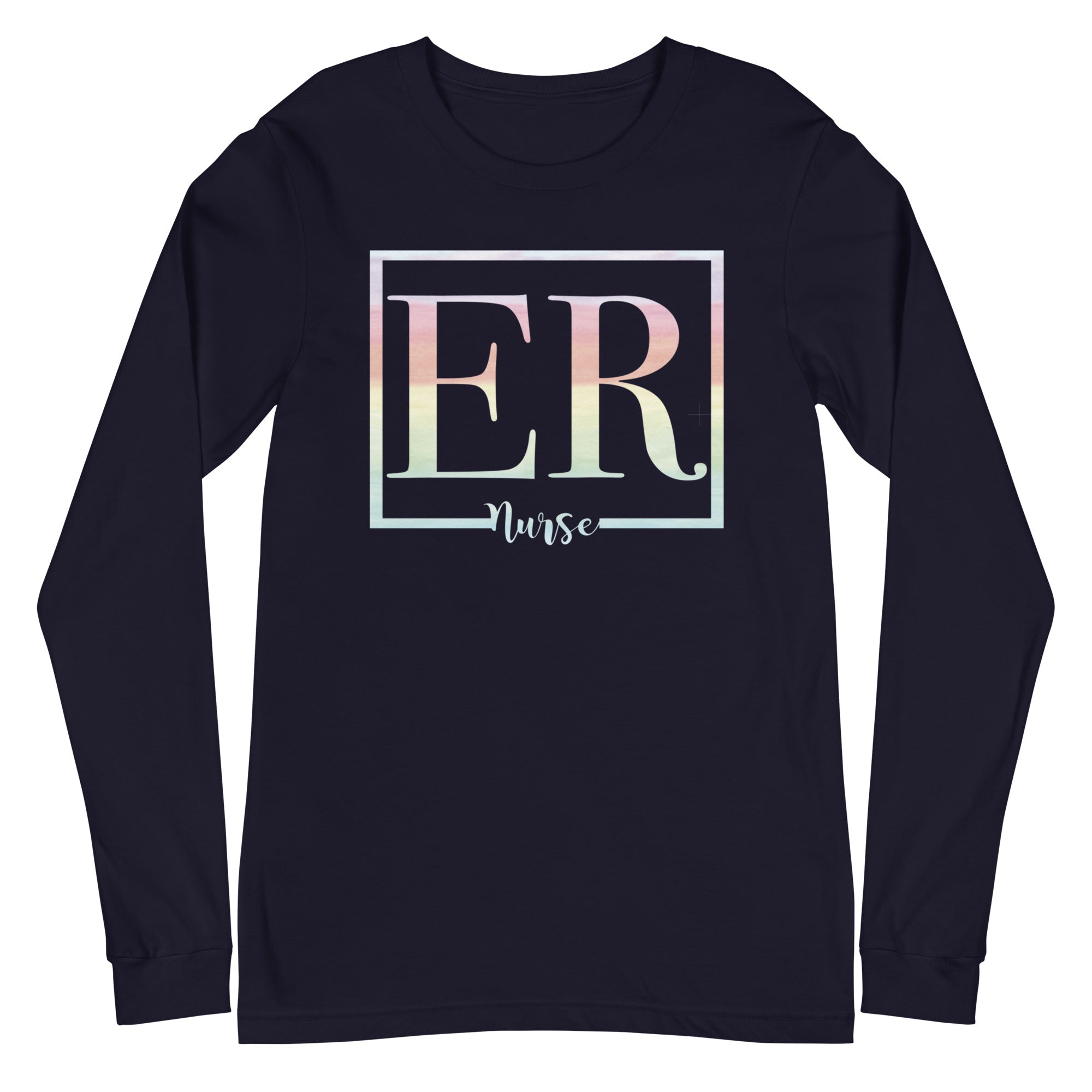 ER Nurse Watercolor - Long Sleeve