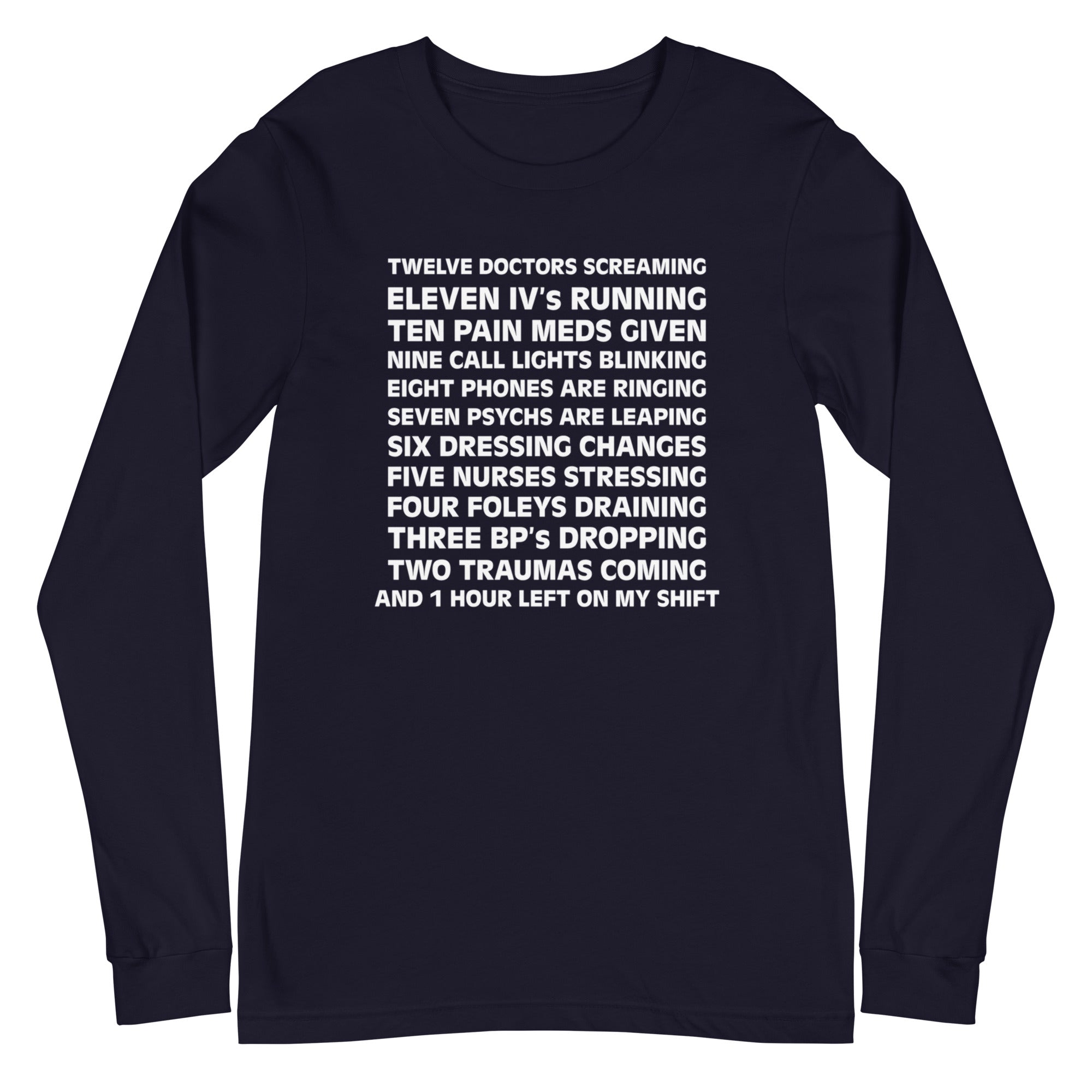12 Days of Nurse Christmas - Long Sleeve