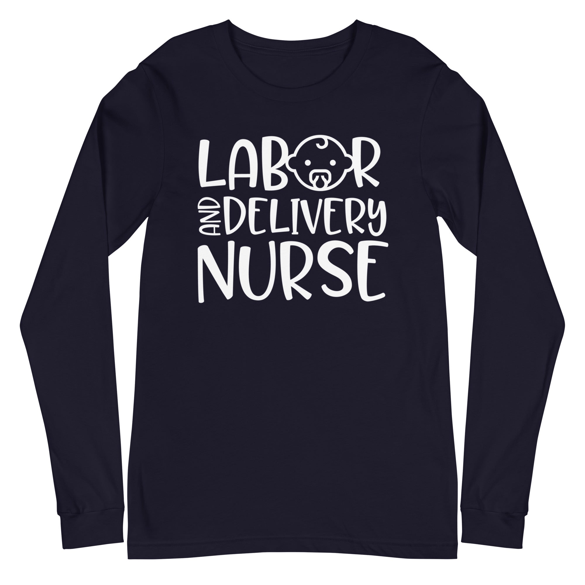 Labor & Delivery Nurse (With Baby) - Long Sleeve