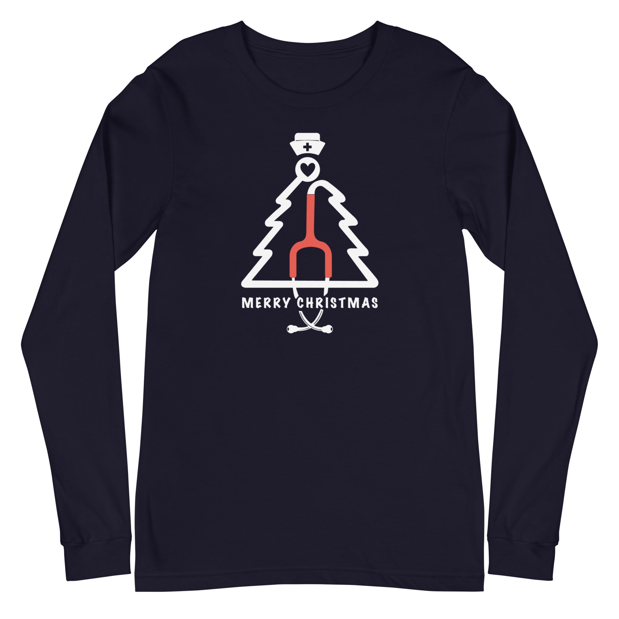 Stethoscope Christmas Tree - Long Sleeve