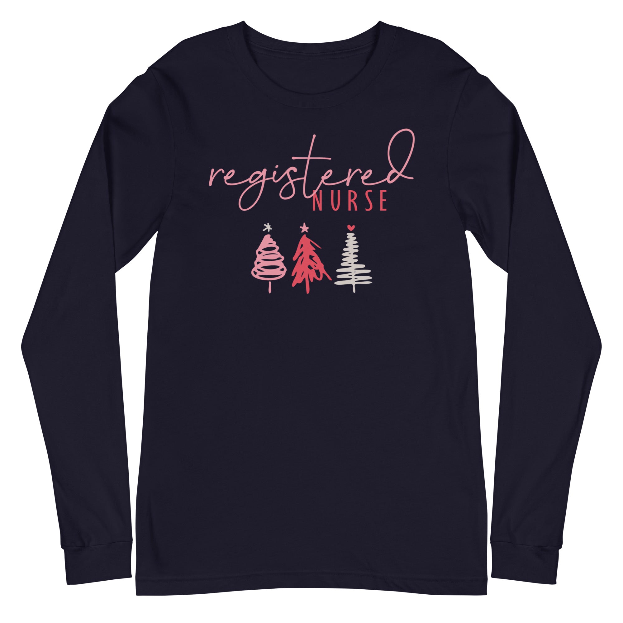 Registered Nurse Holiday Trees - Long Sleeve