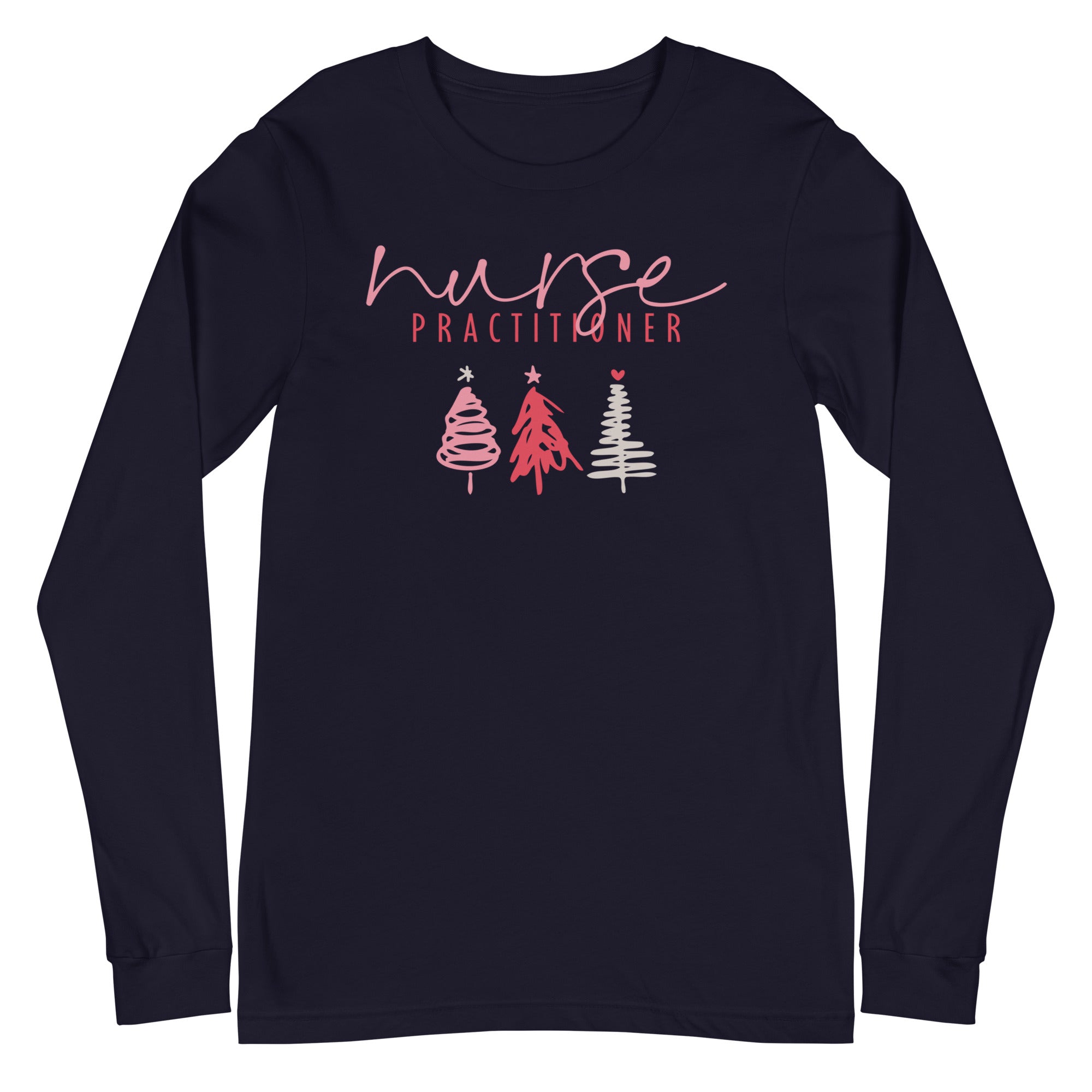 Nurse Practitioner Holiday Trees - Long Sleeve