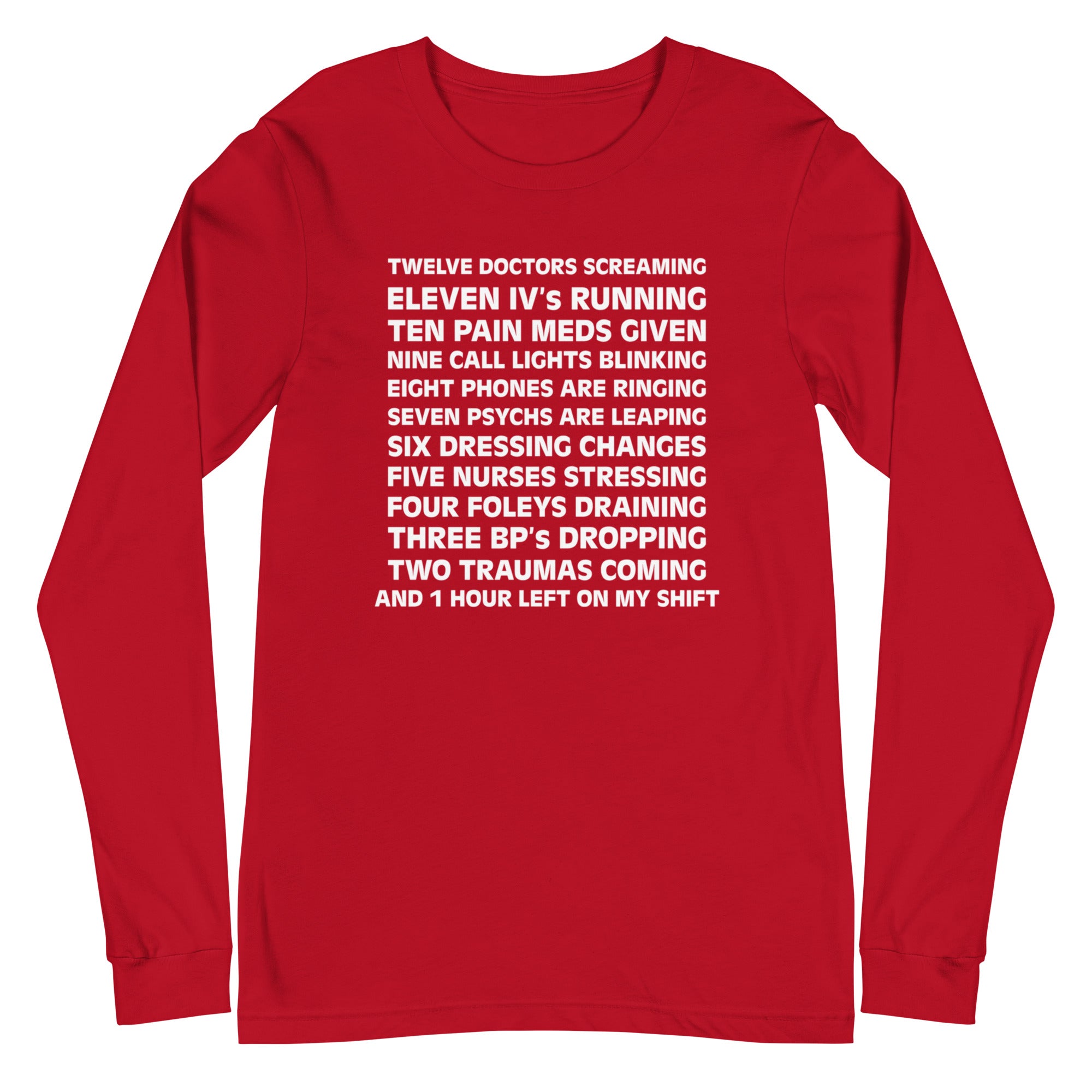 12 Days of Nurse Christmas - Long Sleeve