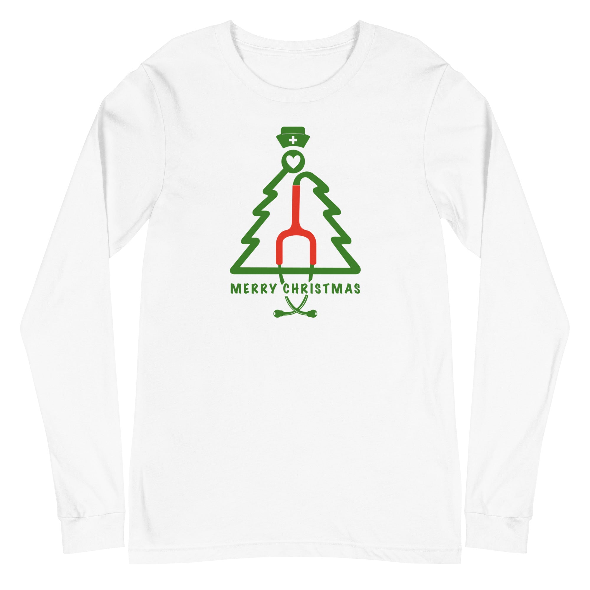 Stethoscope Christmas Tree - Long Sleeve