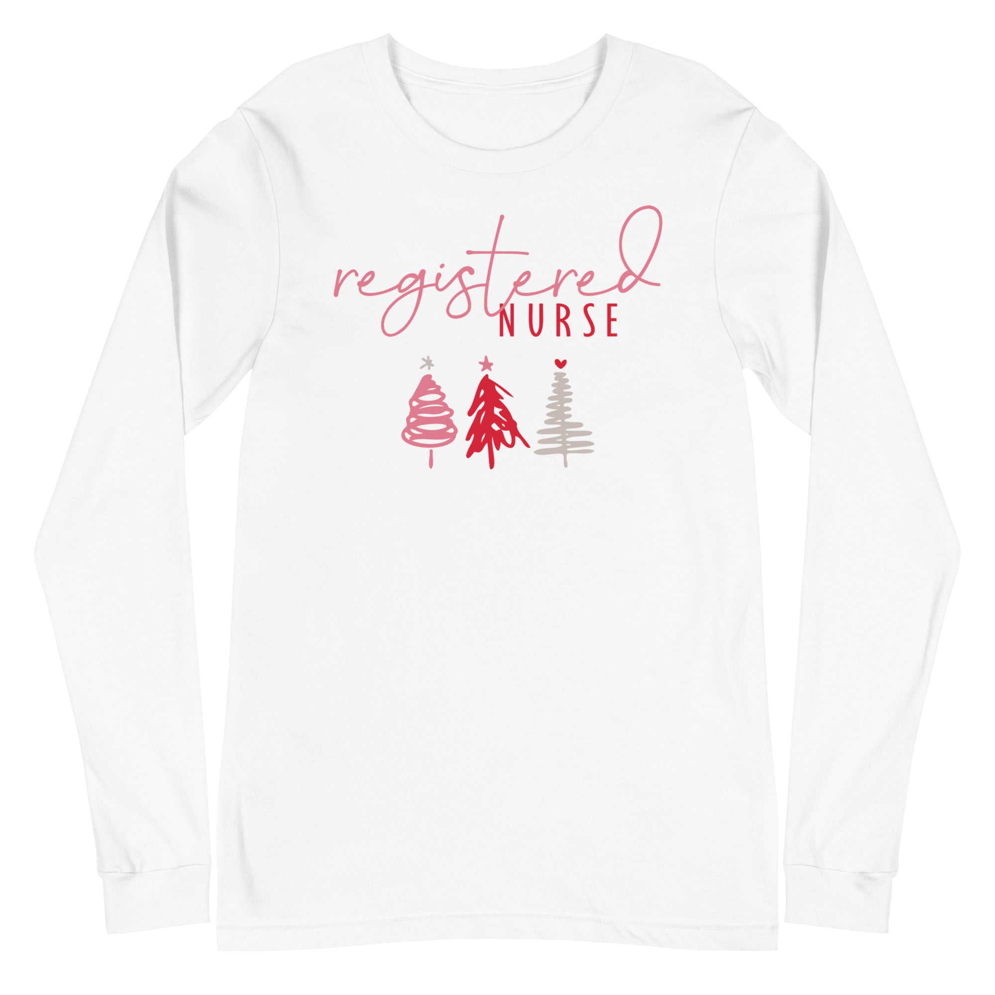 Registered Nurse Holiday Trees - Long Sleeve