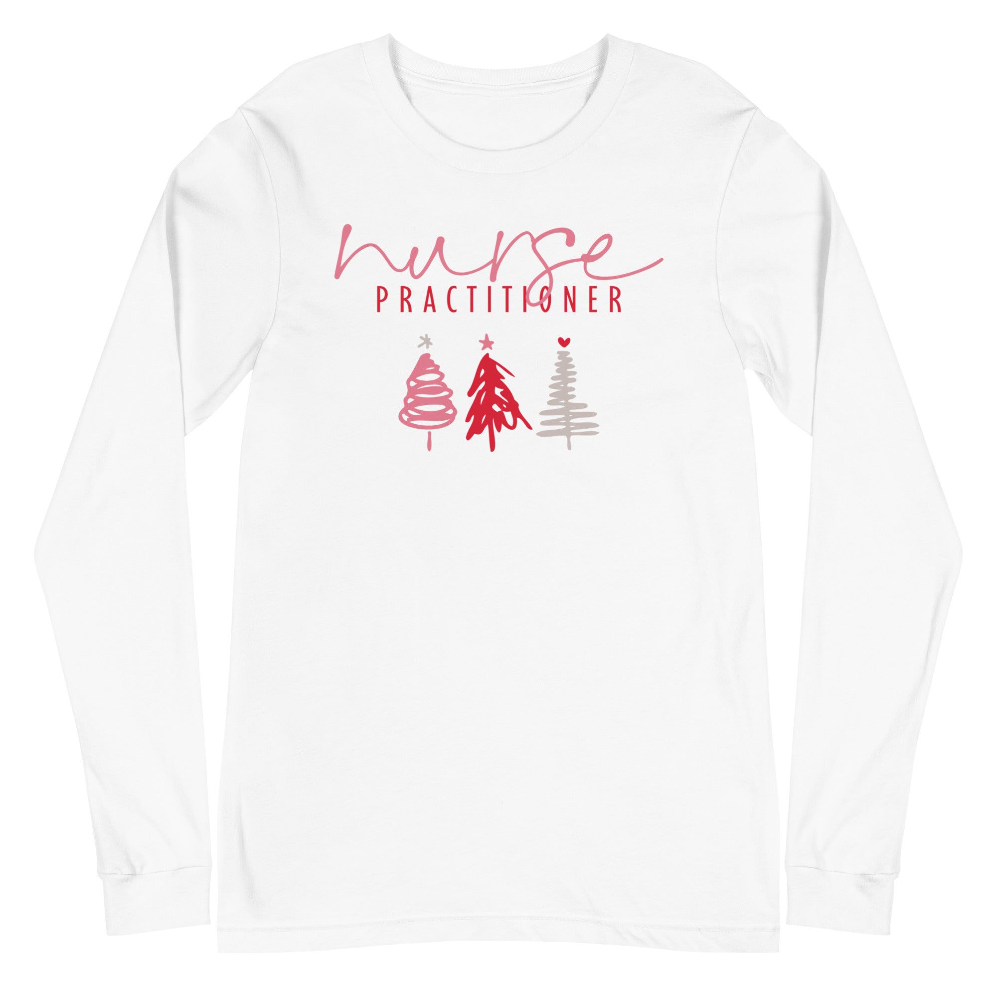 Nurse Practitioner Holiday Trees - Long Sleeve