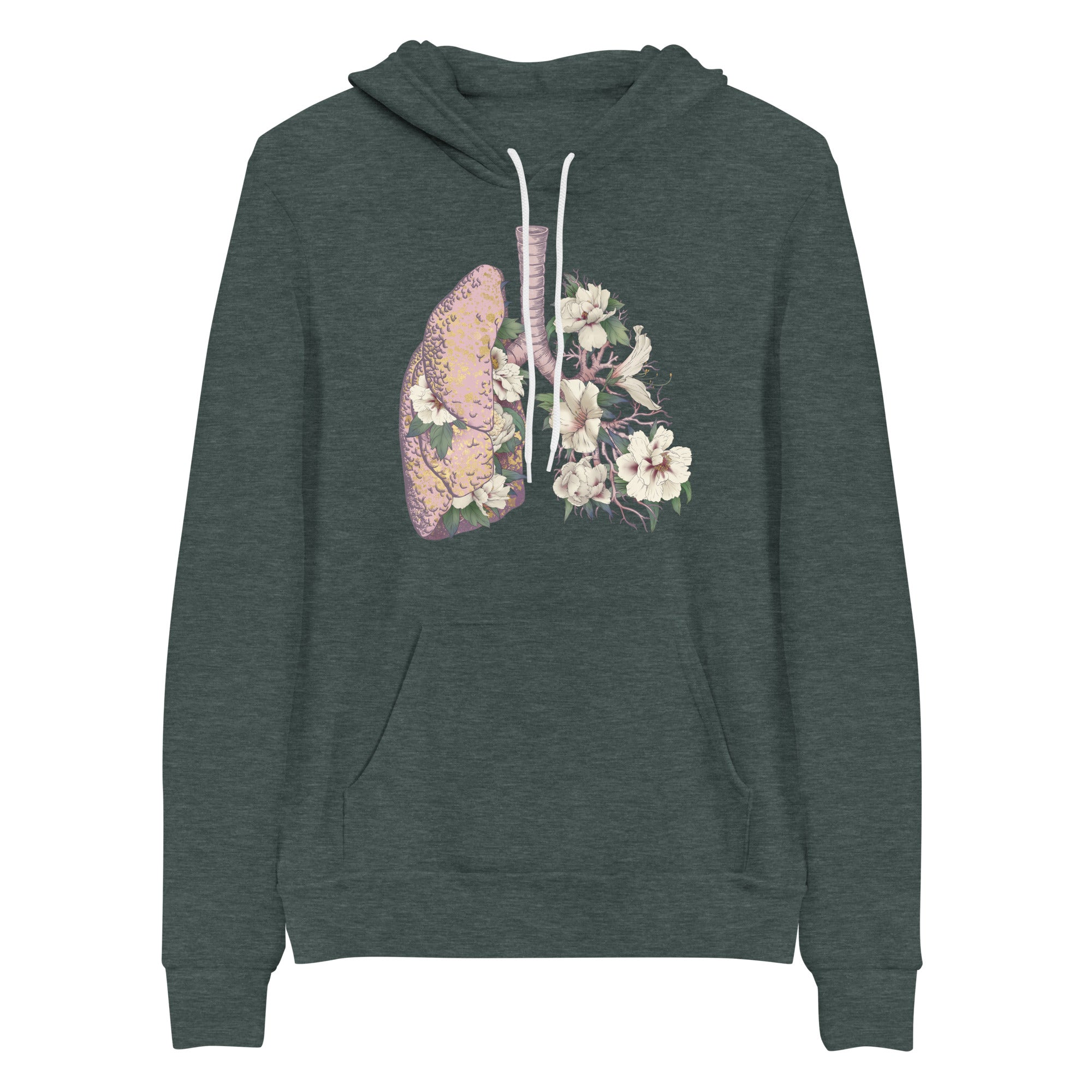 Hoodie: Floral Lungs