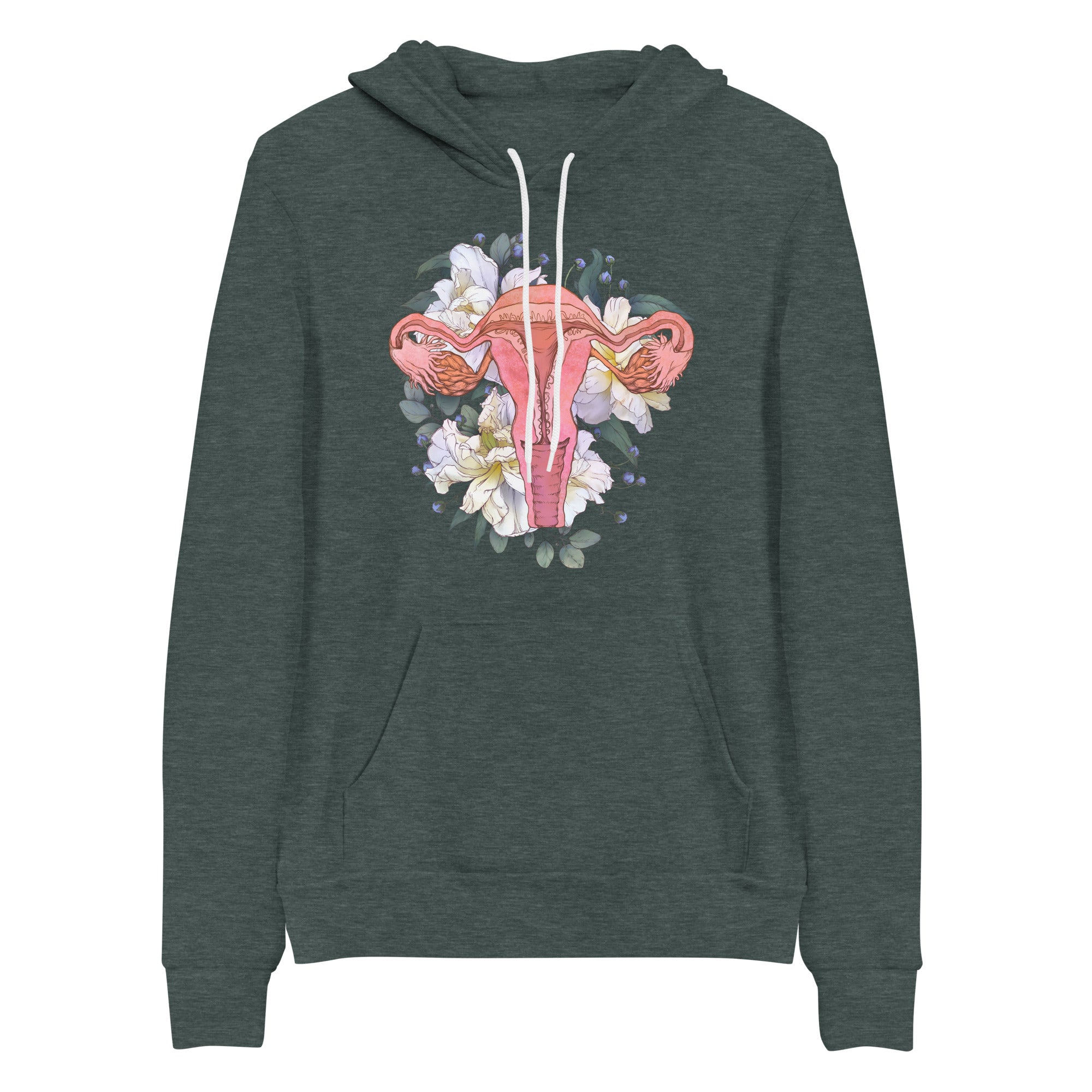 Hoodie: Floral Uterus