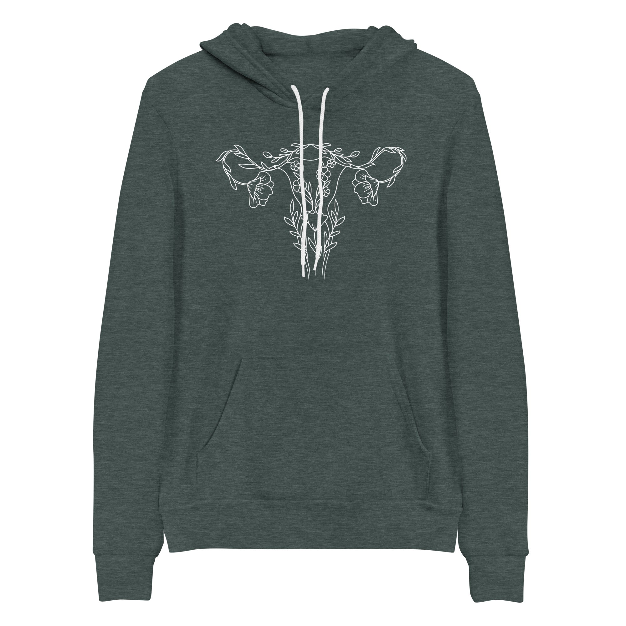 Hoodie: Floral Uterus