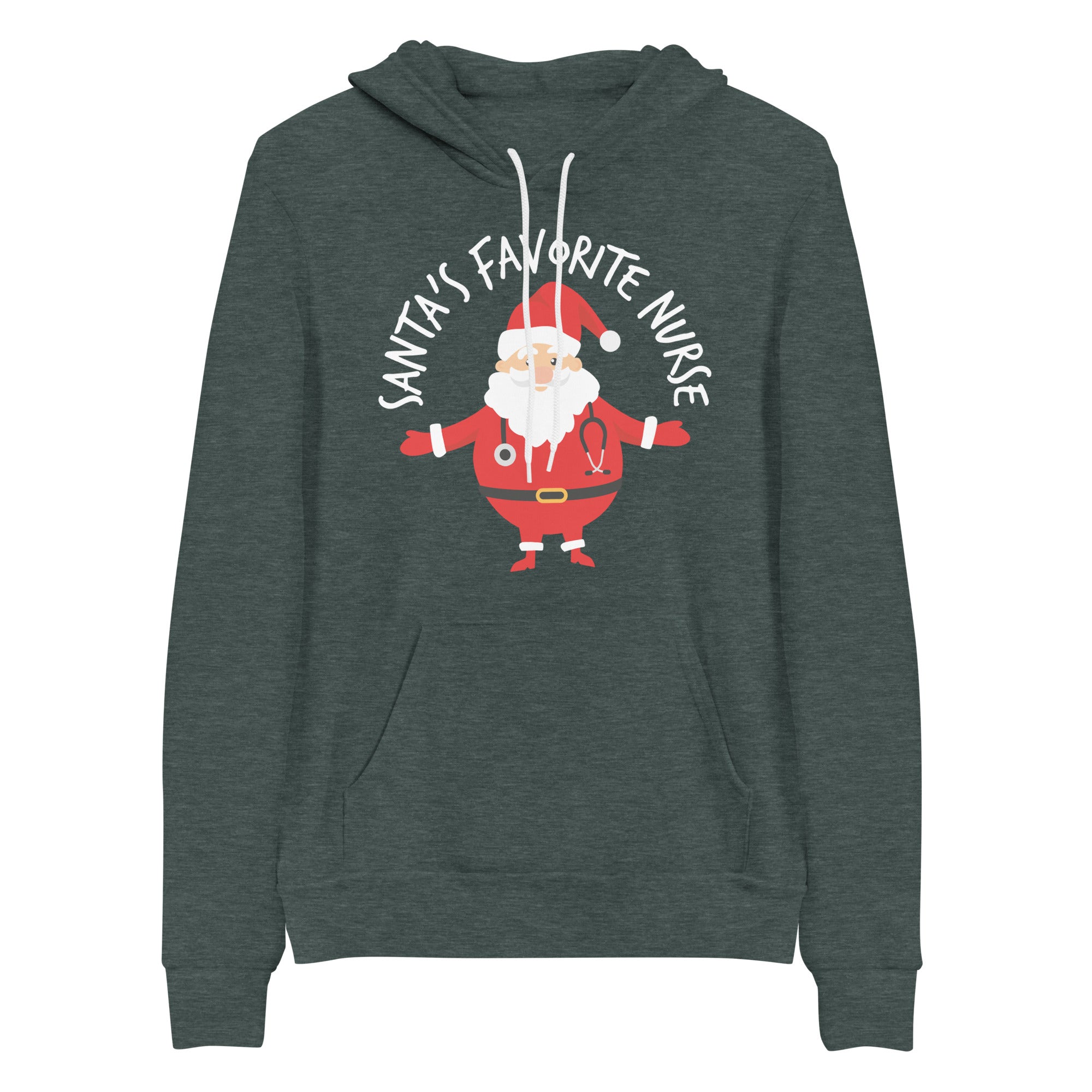 Hoodie: Santa's Favorite Nurse